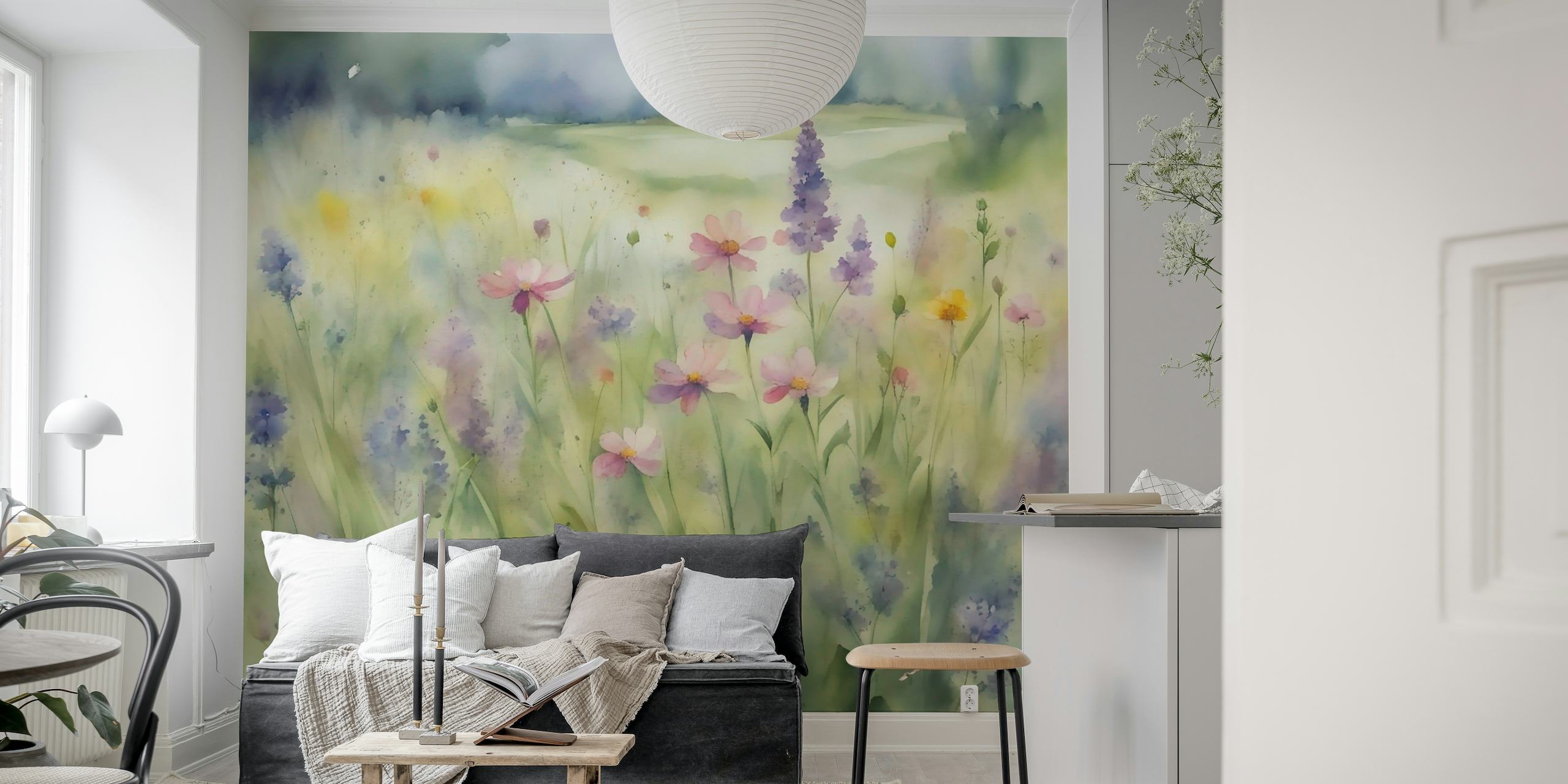 Dreamy Wildflowers wallpaper