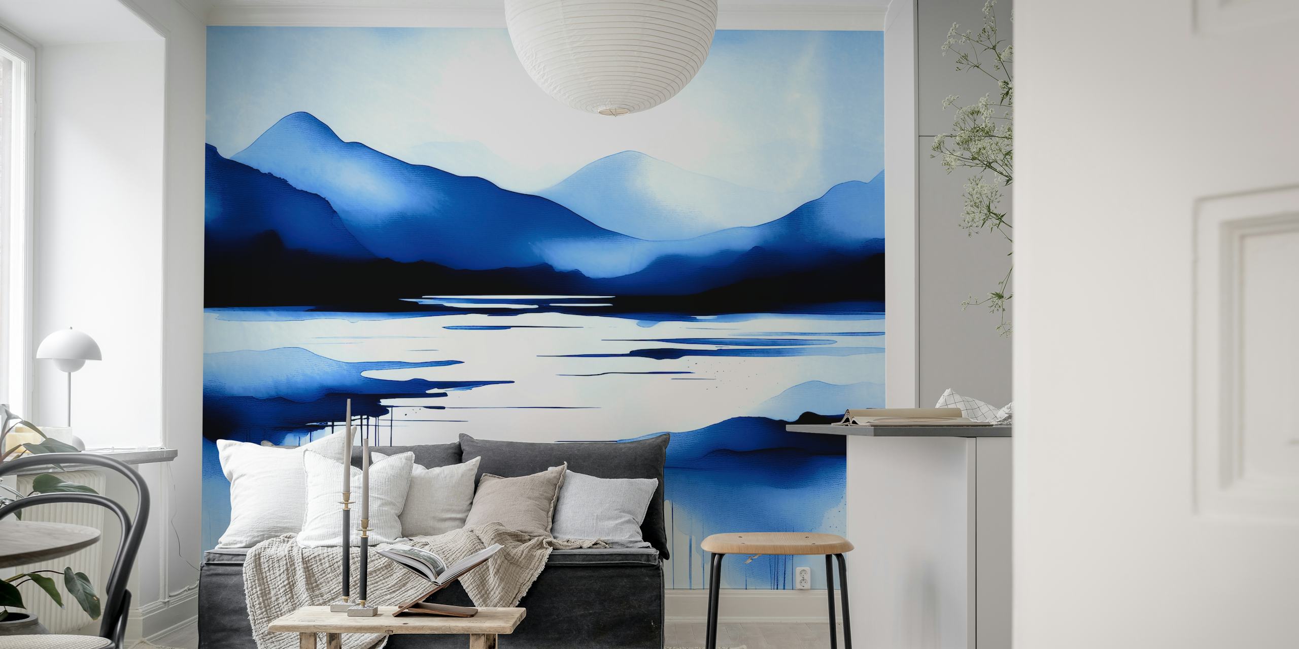 Nordic Horizon wallpaper in a peaceful room