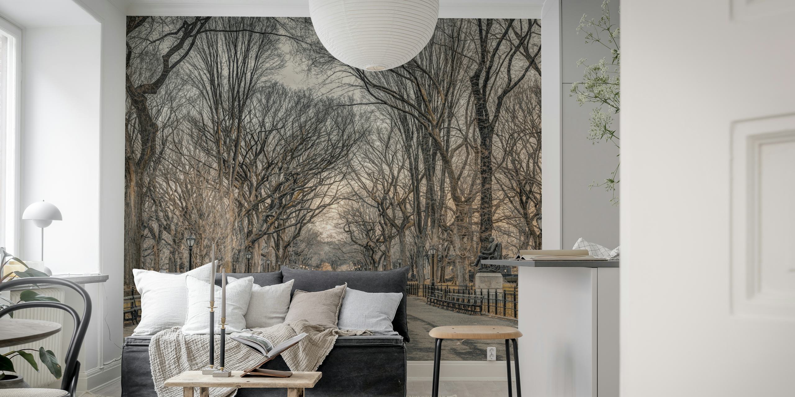 Escape to Nature wallpaper in a room