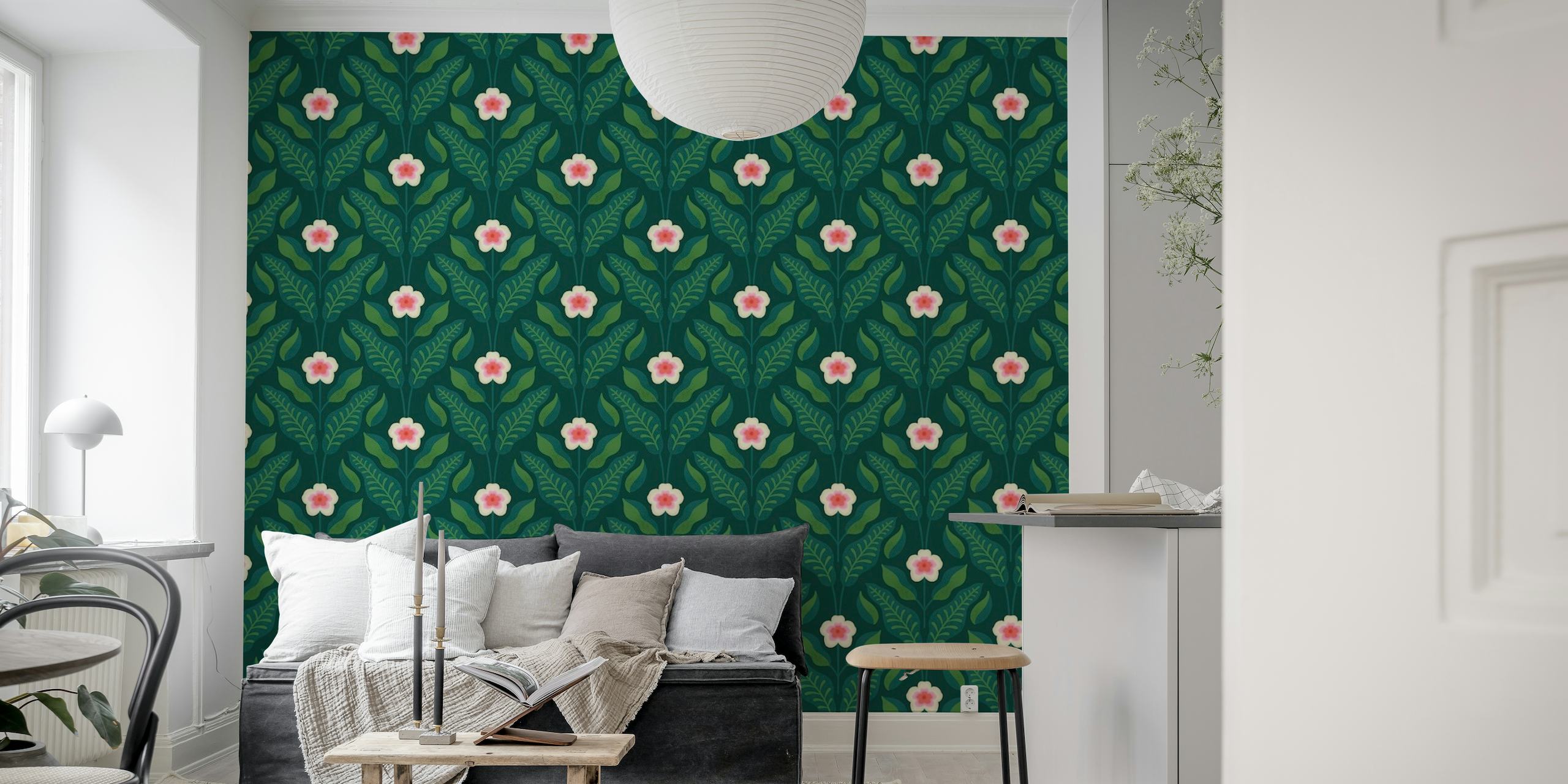 Hibiscus and Leaves wallpaper
