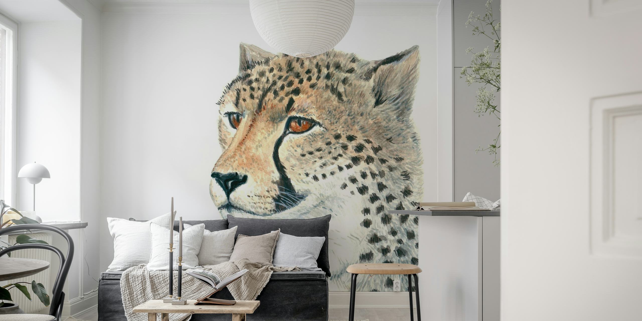 Cheetah behang