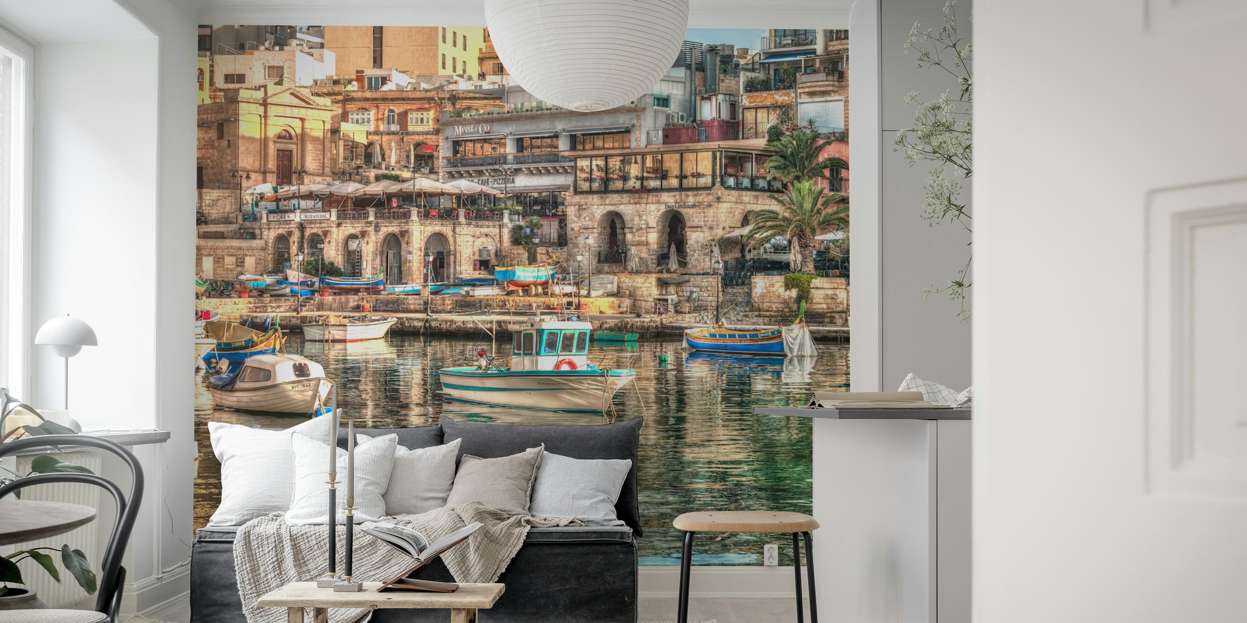 St Julians Bay wallpaper ontwerp