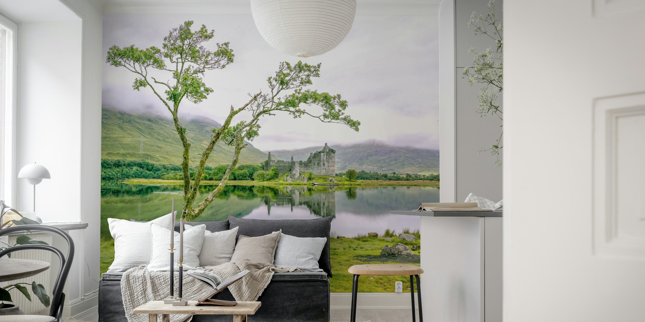 Kilchurn Castle wallpaper in a room