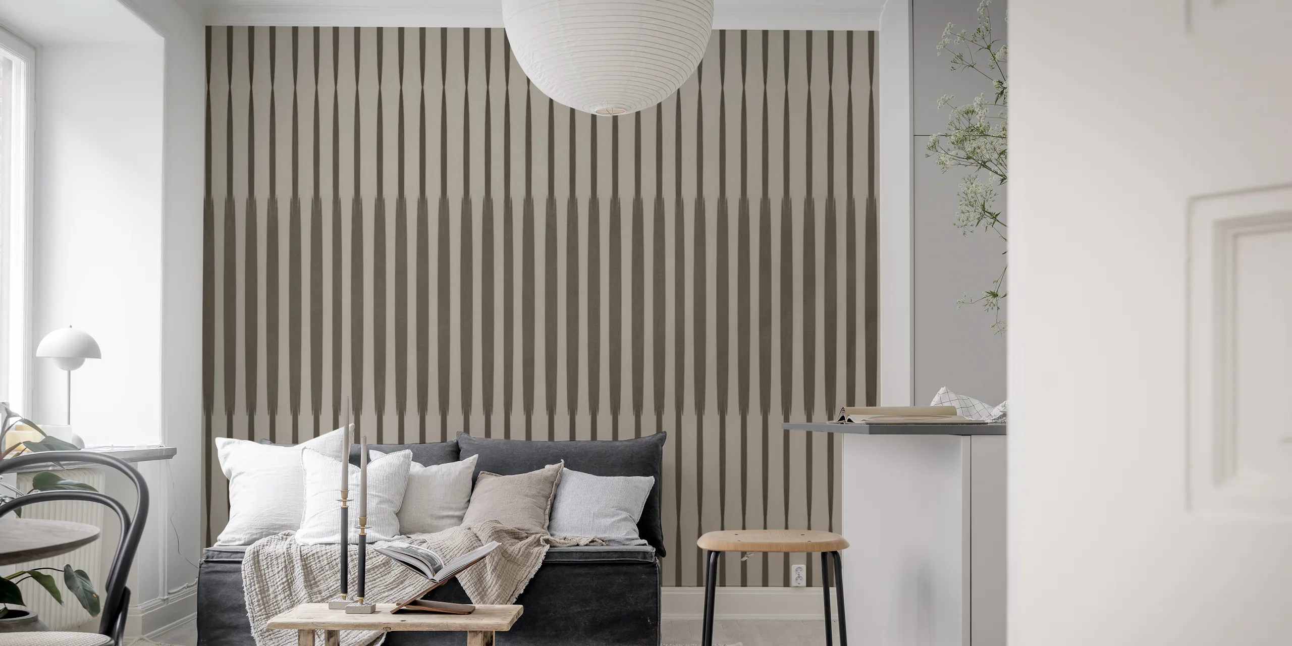 Neutral Japandi Minimalist Wallpaper - Happywall