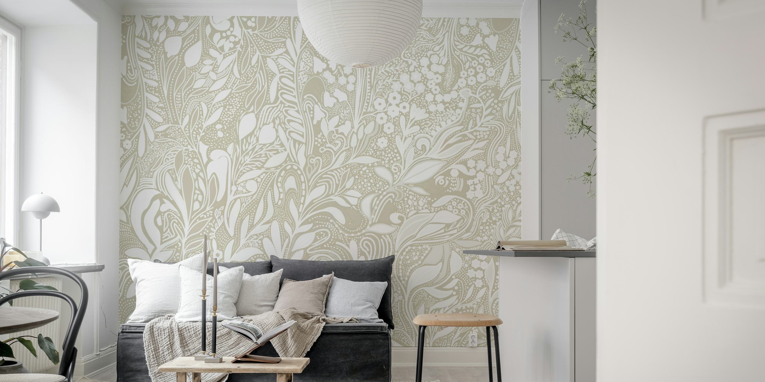 Elevera's Embrace blomsterpapir i et rom