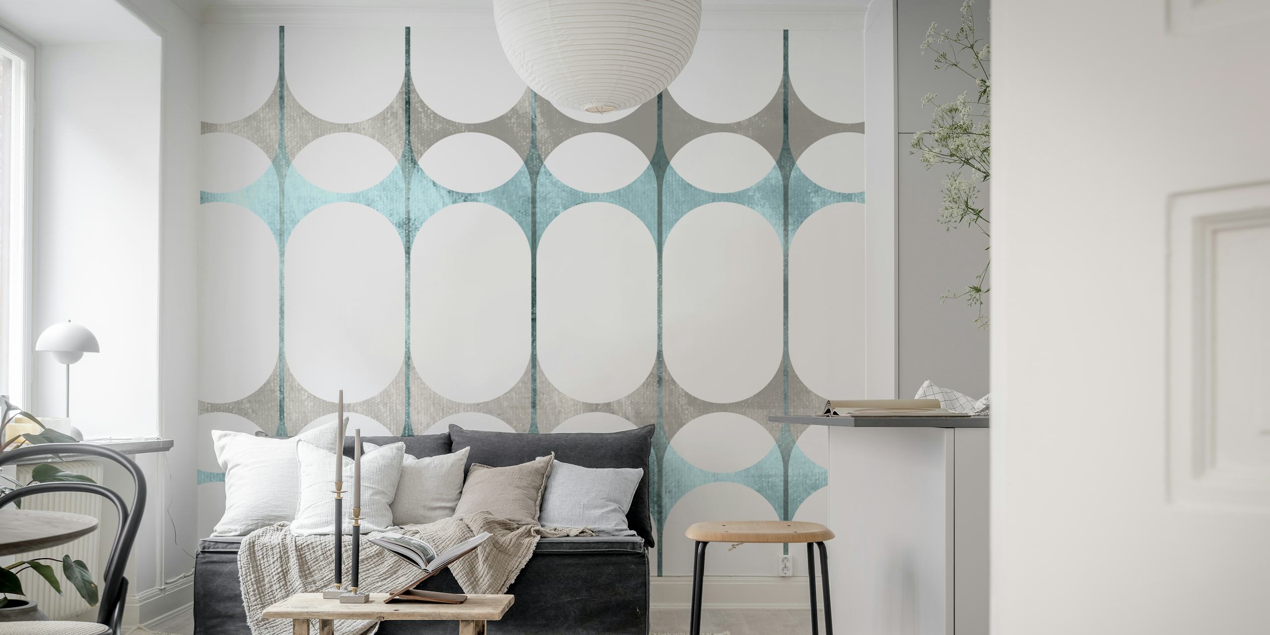 Návrh tapety Nordic Oval Elegance