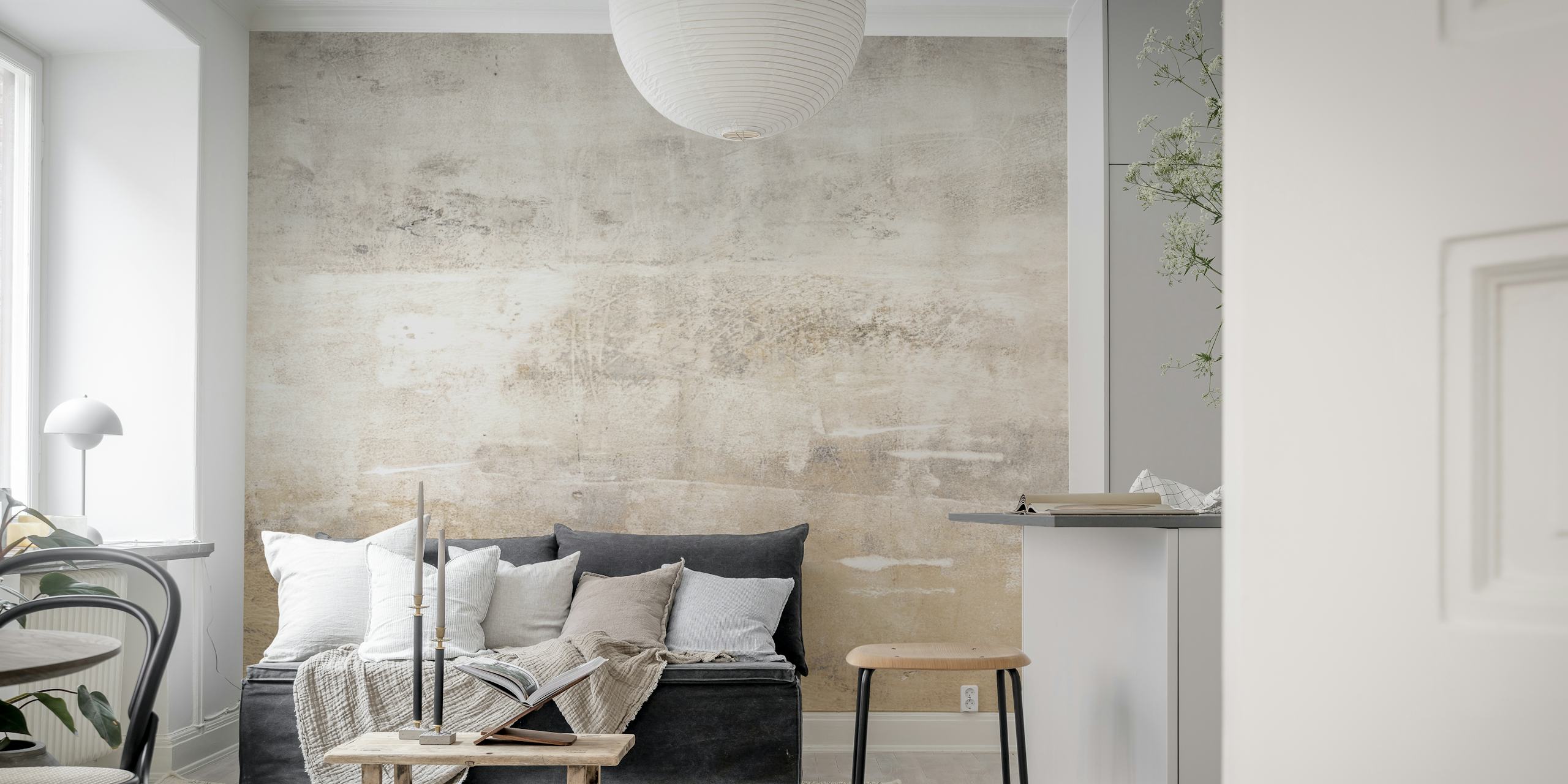 Contemporary Loft Aesthetic behang in een kamer