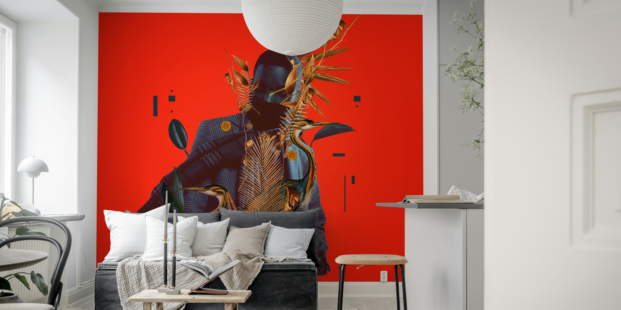 Midnight Jazz in New Orleans wallpaper in a room