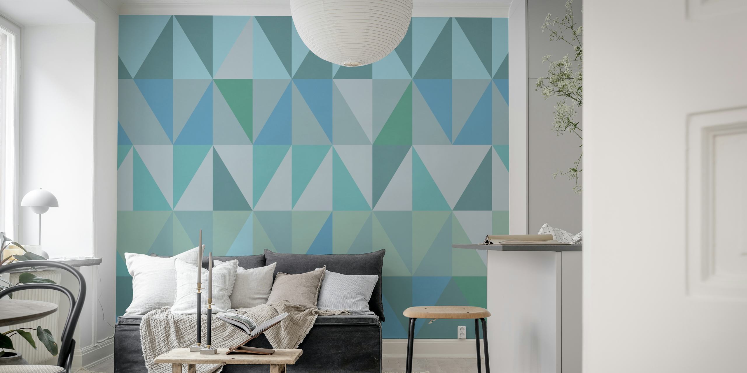 Diseño de Geometric Pieces 3 en una habitación