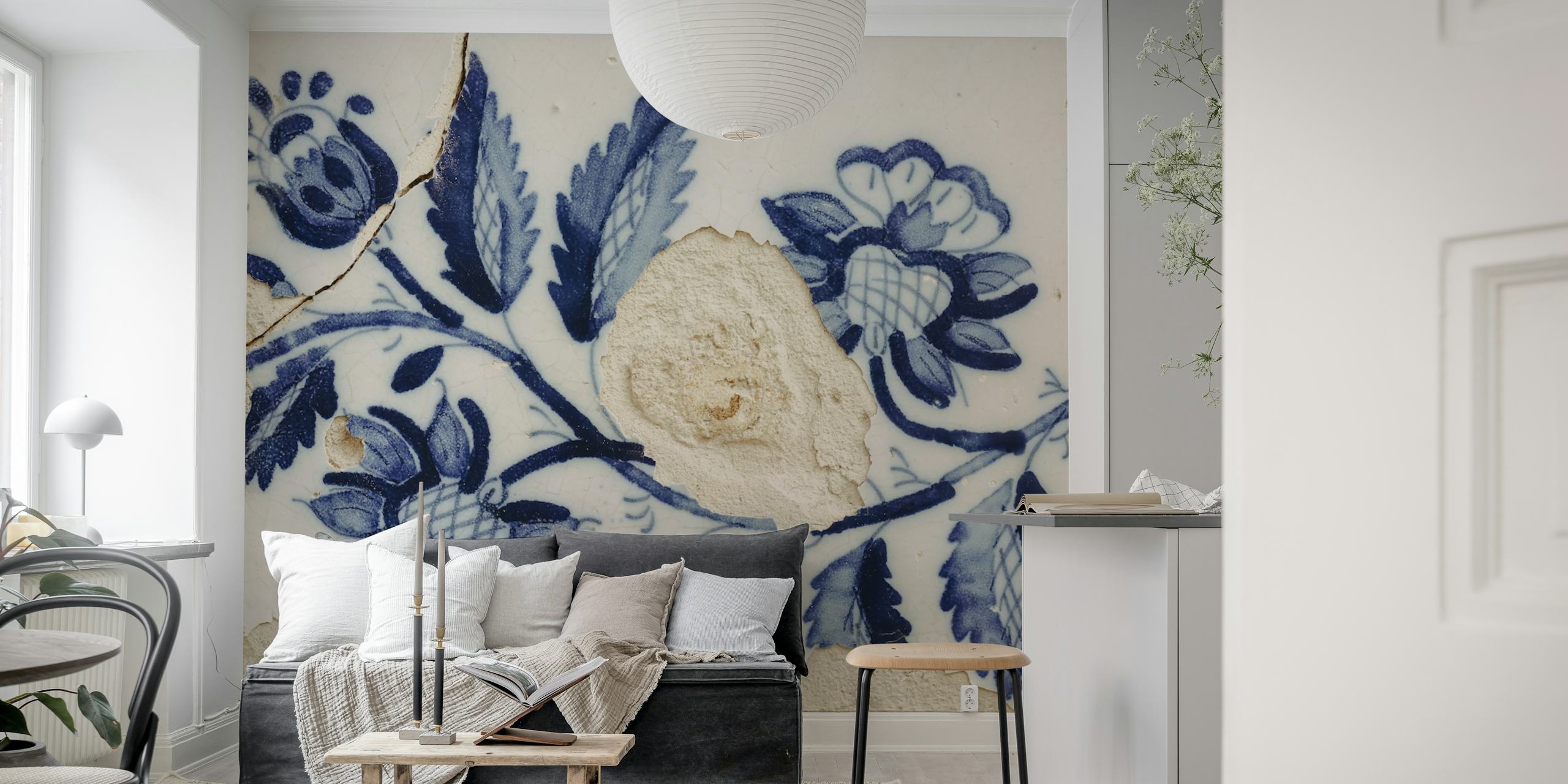 Portugalskie ręcznie malowane Azulejos w pokoju