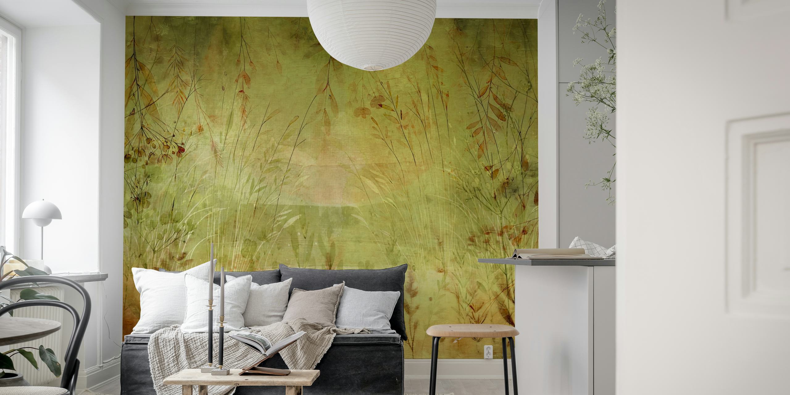 Diseño de Vintage Botanical Bliss en una habitación