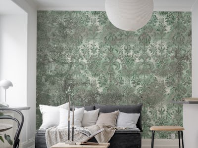 Grunge Damask Wall Hunter