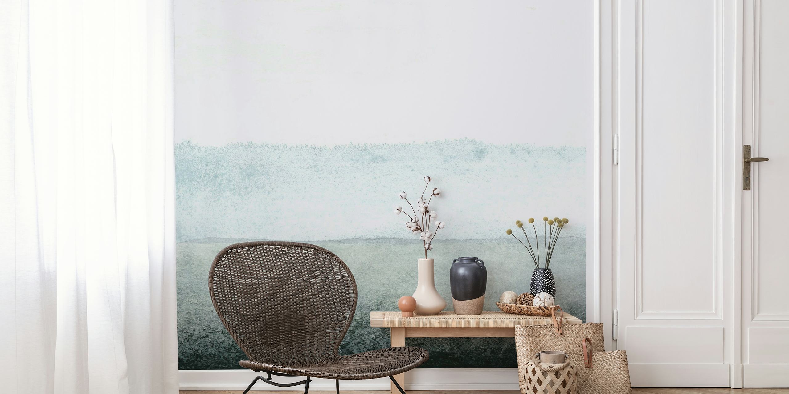 Fotomural decorativo em tons abstratos de cinza com um design gradiente sereno