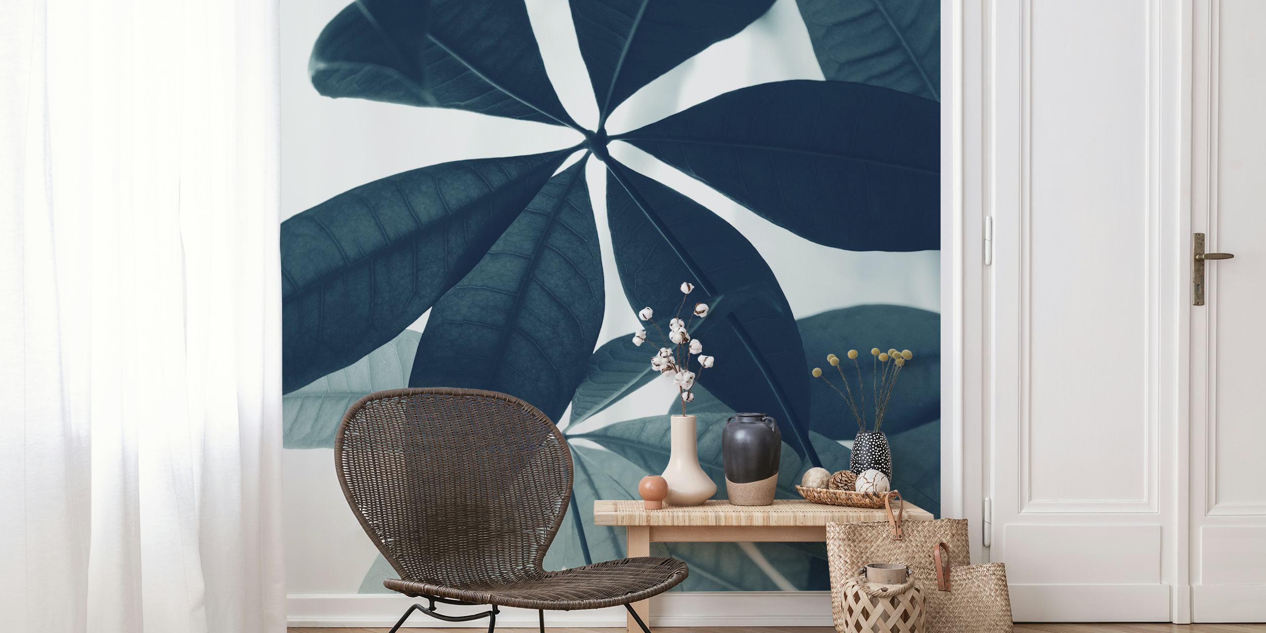 Pachira Aquatica wallpaper in a room