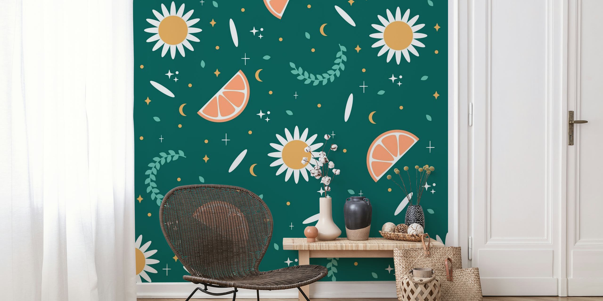 Floral Fruit wallpaper