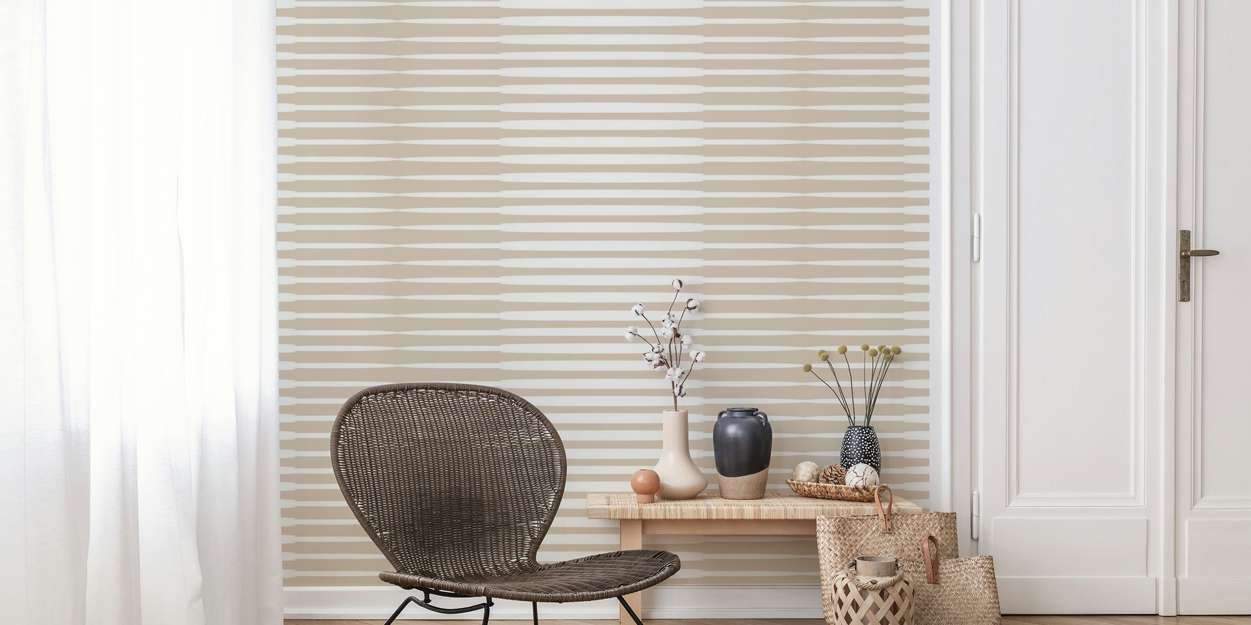 Sixties Japan Minimalist Retro behang in kamer