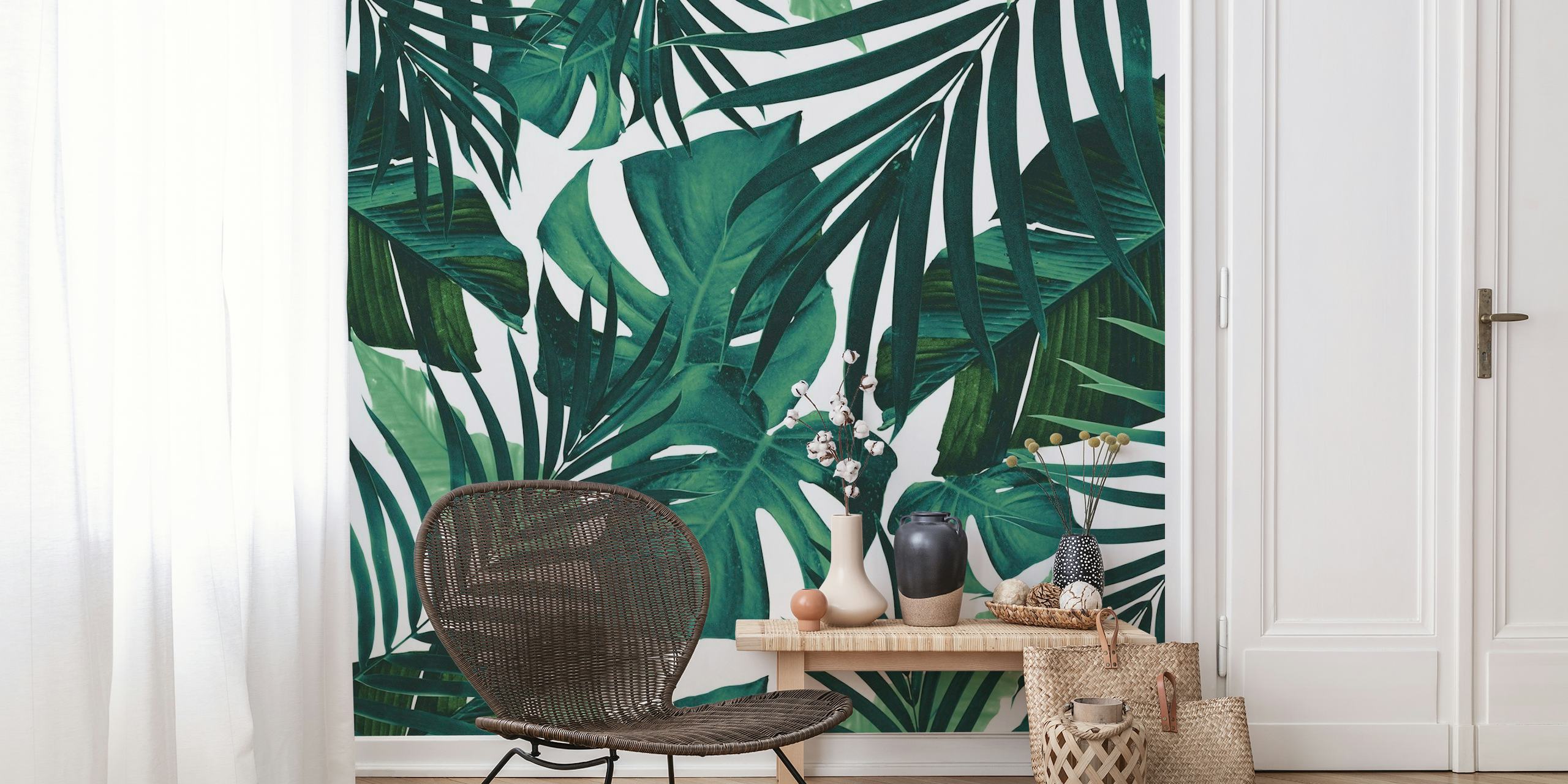 Tropical Jungle Leaves 1 wallpaper