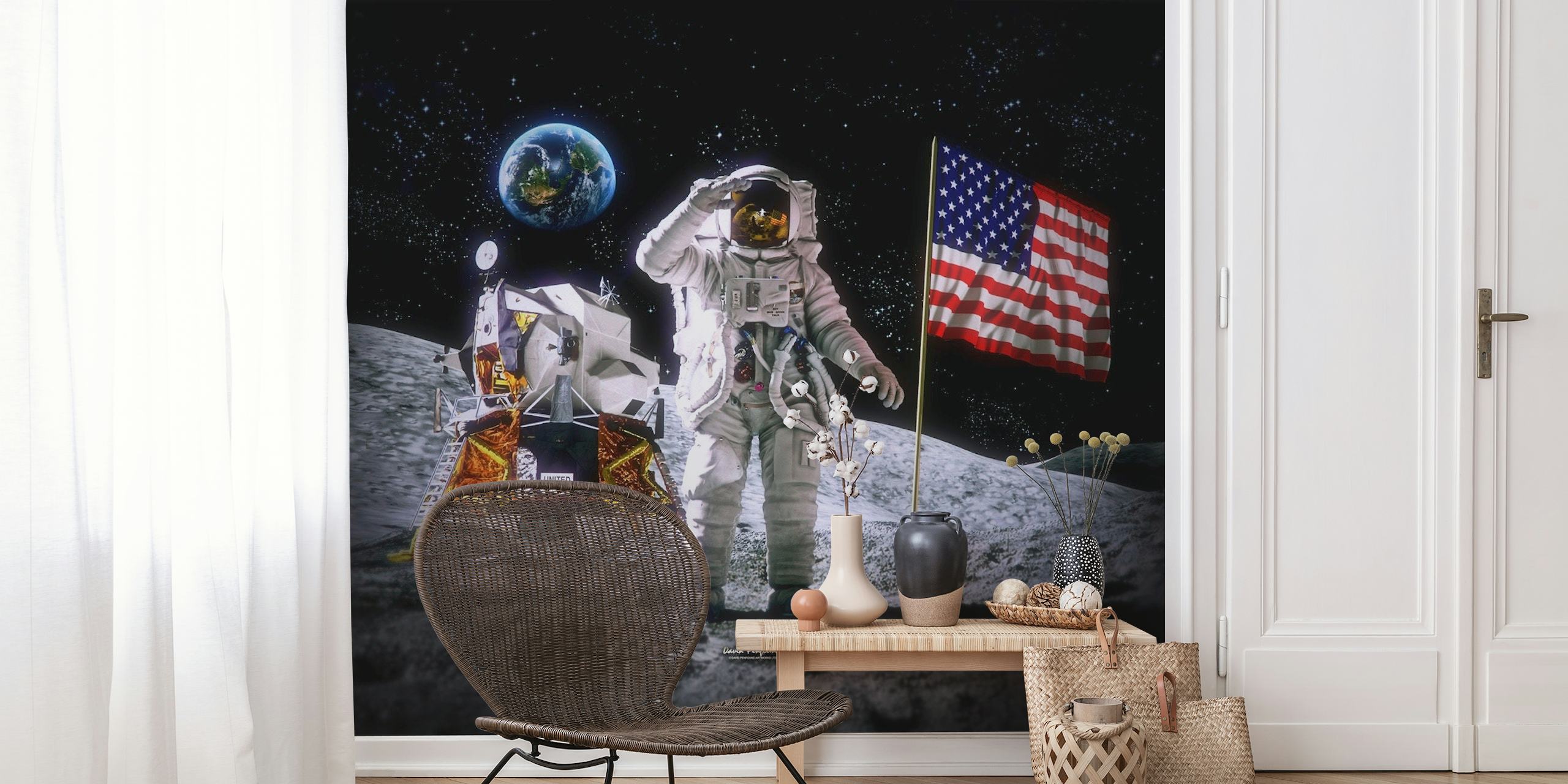 Apollo Moon Landing carta da parati