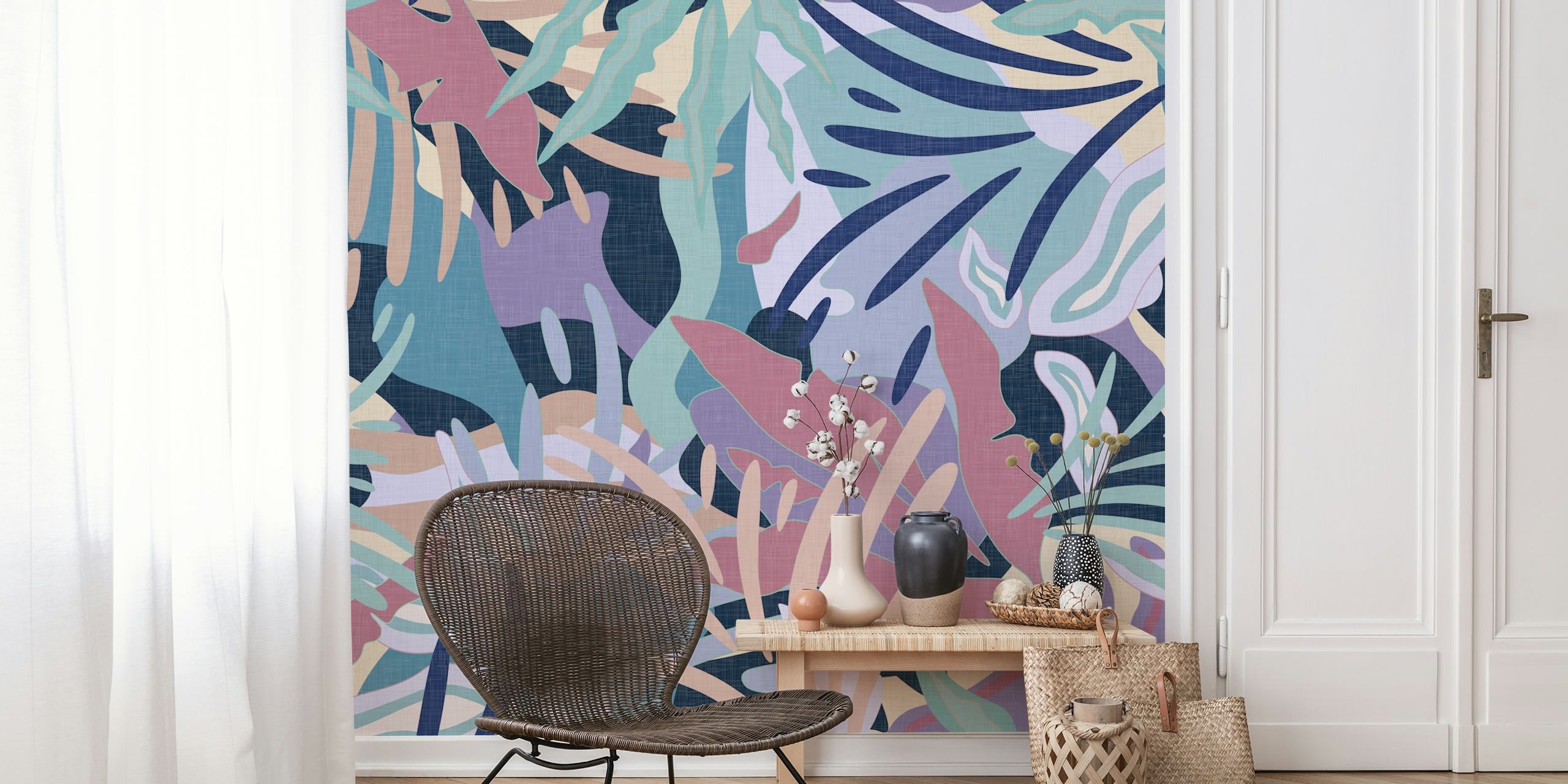 Exotic Tropical Jungle wallpaper dans une pièce