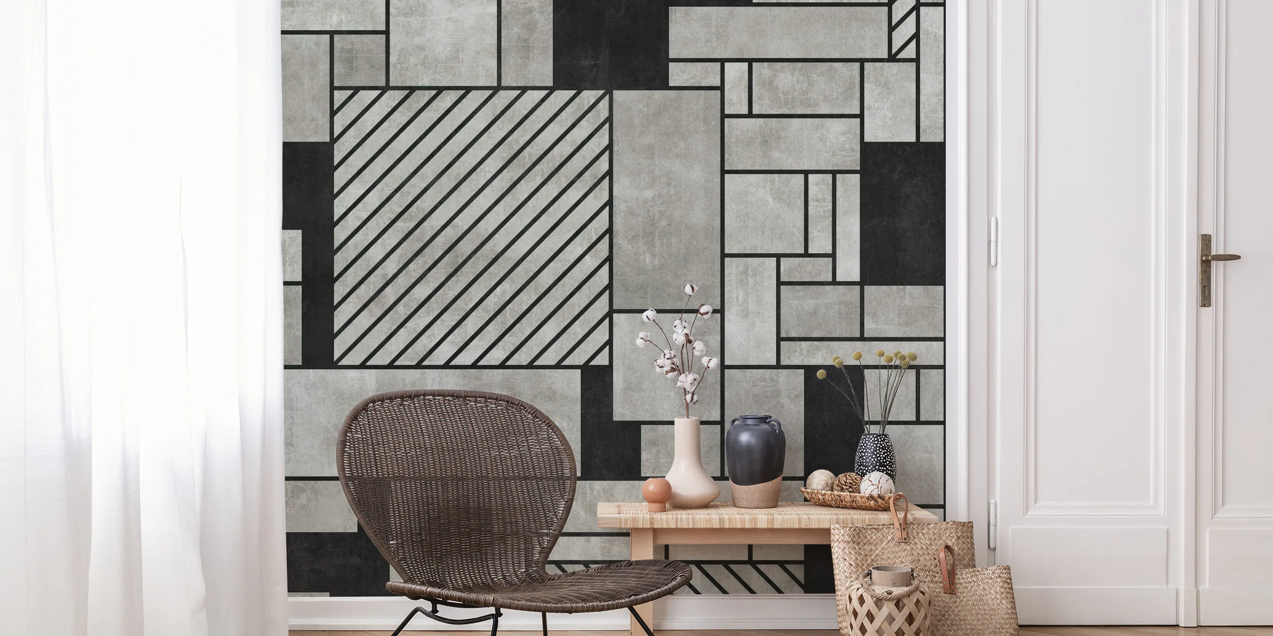 Random Concrete Pattern Wallpaper | Happywall
