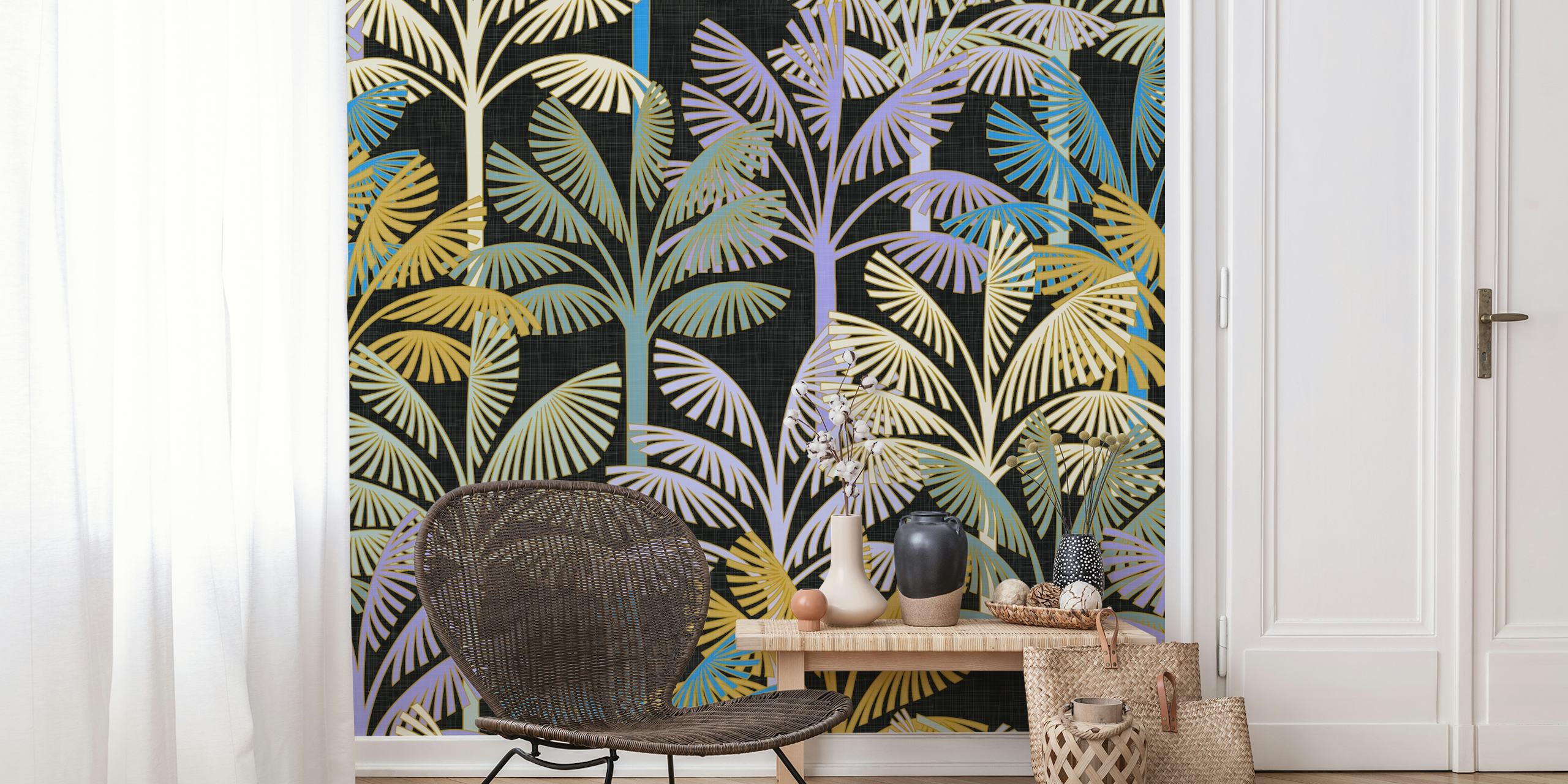 Magical Jungle No.08 wallpaper in a room