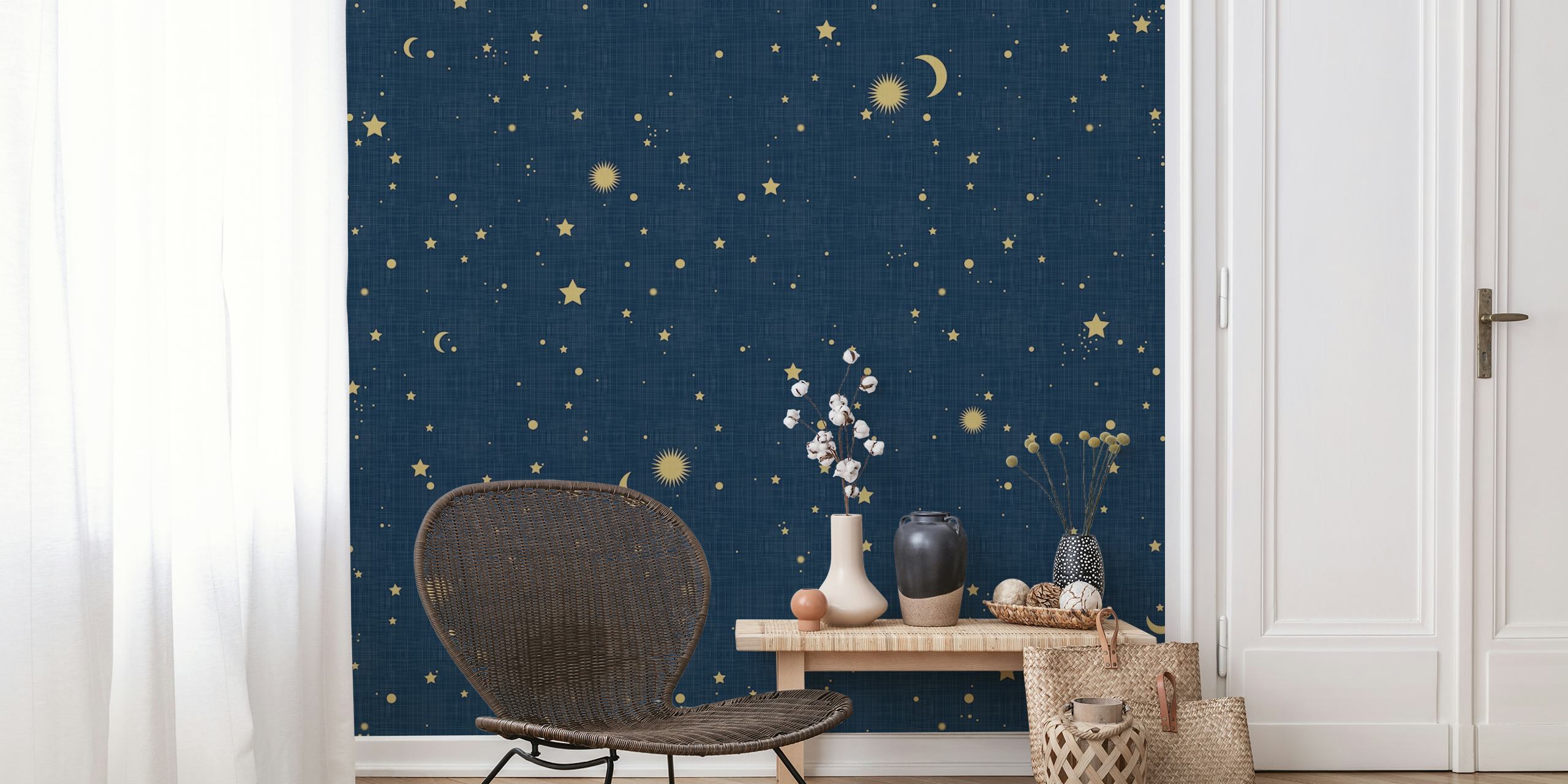 Magical Night Gold and Blue WM v pokoji