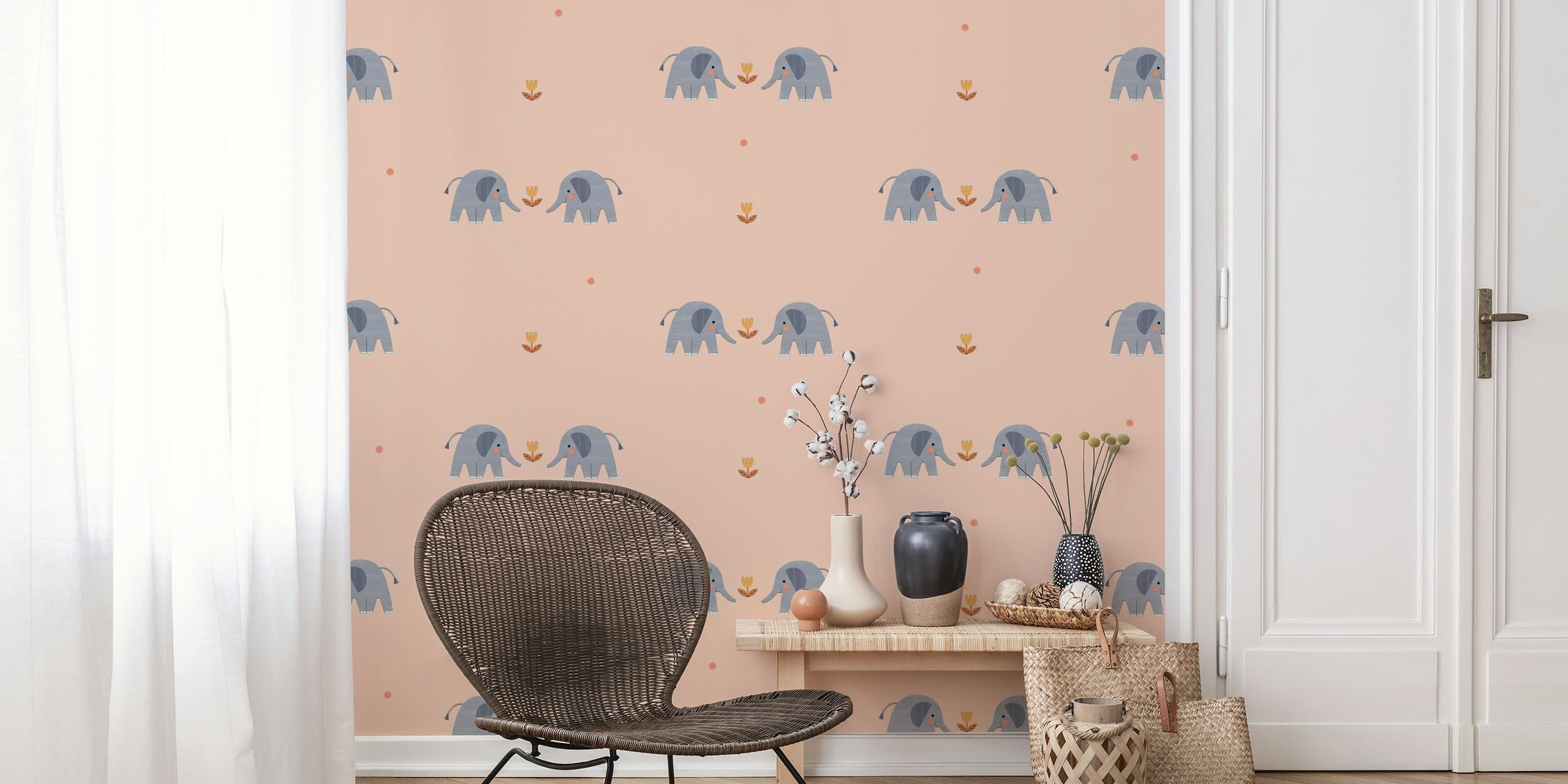 Elephant love wallpaper