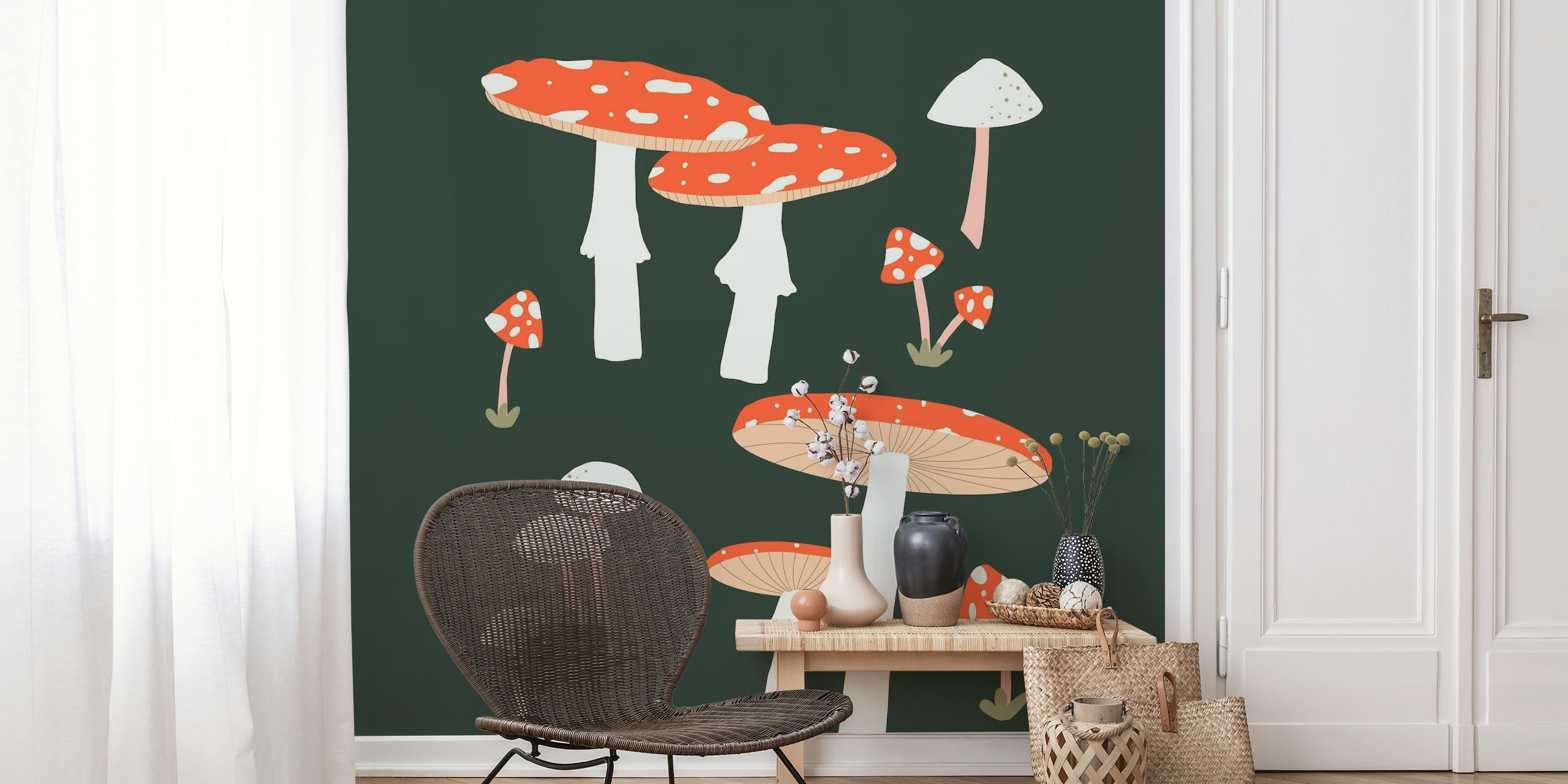 Mushrooms Artprink wallpaper