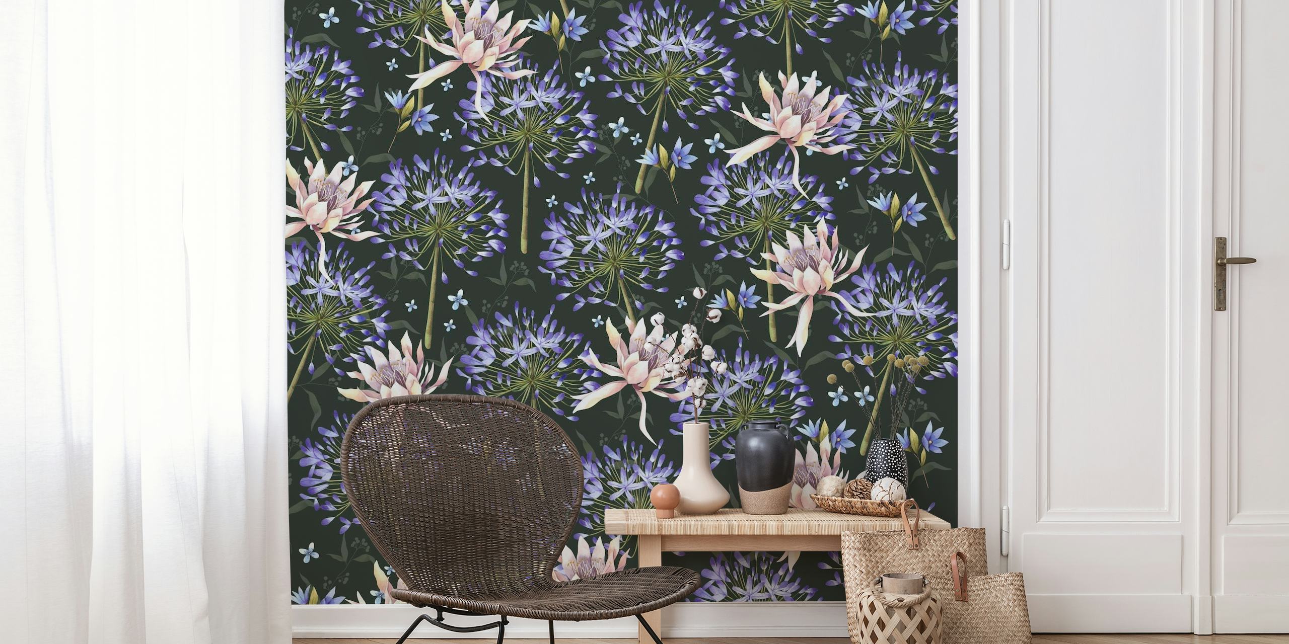 Exotic flowers wallpaper