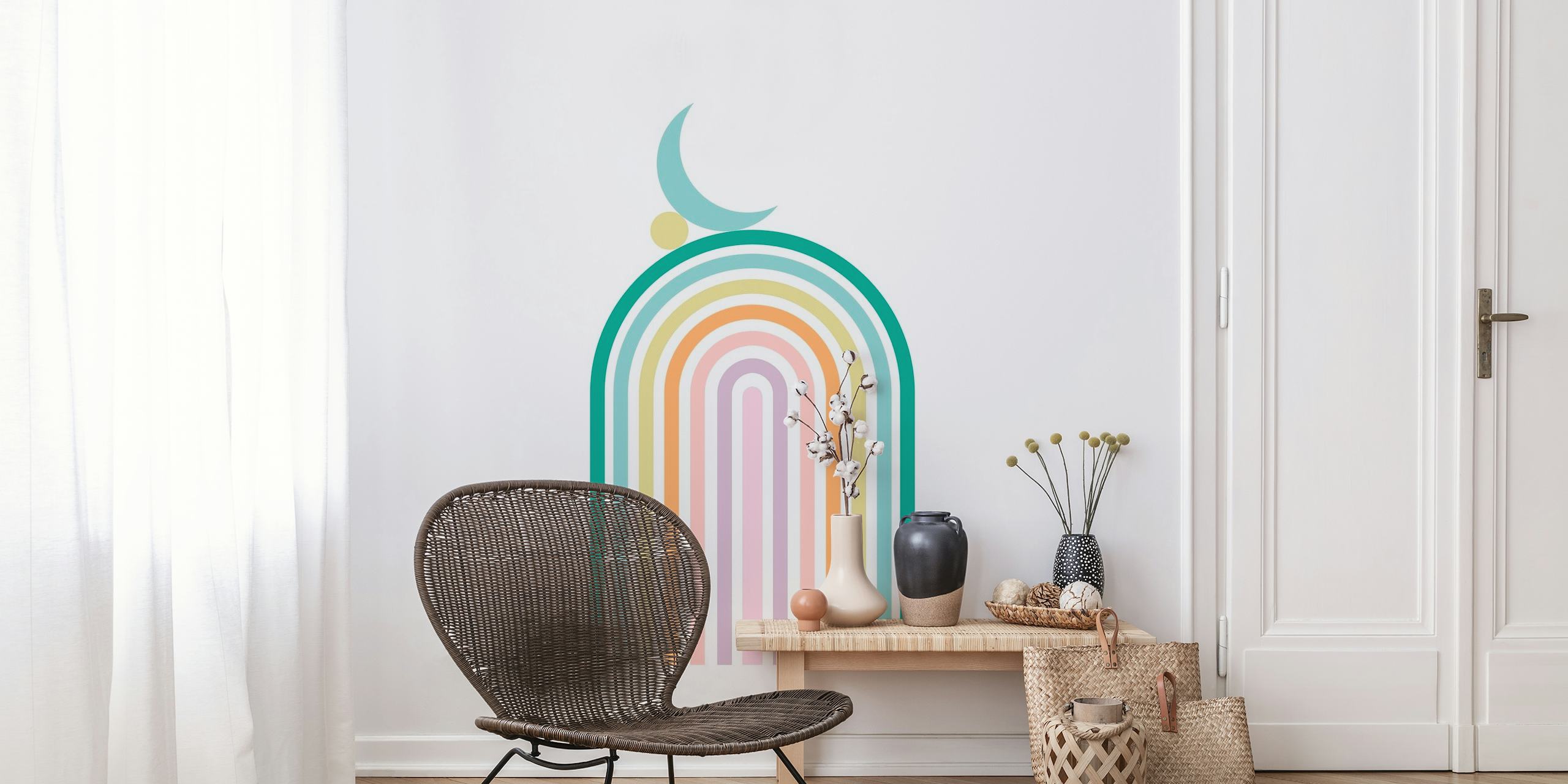Rainbow Balance Pastels wallpaper