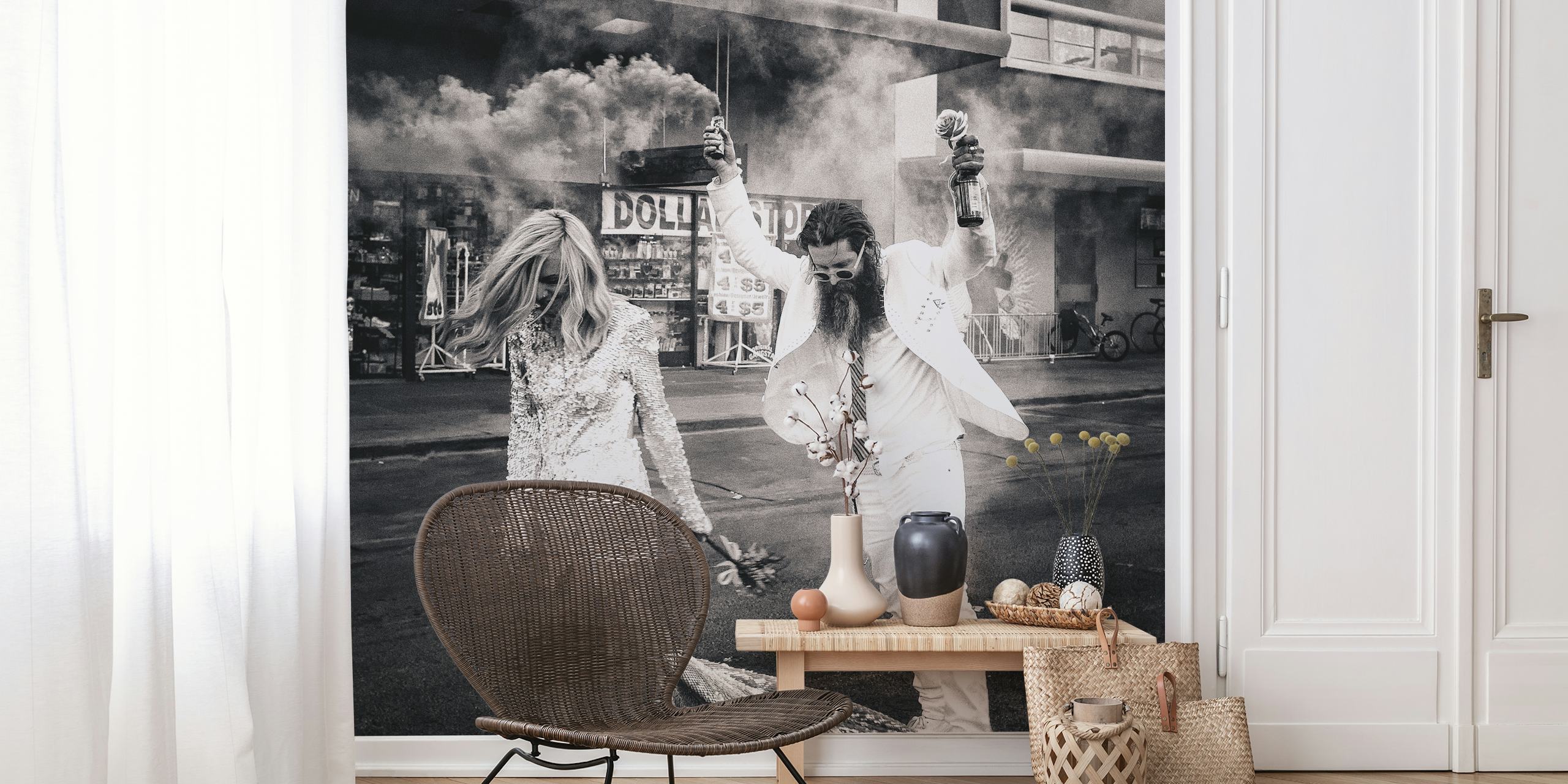 North Las Vegas wallpaper in a stylish room