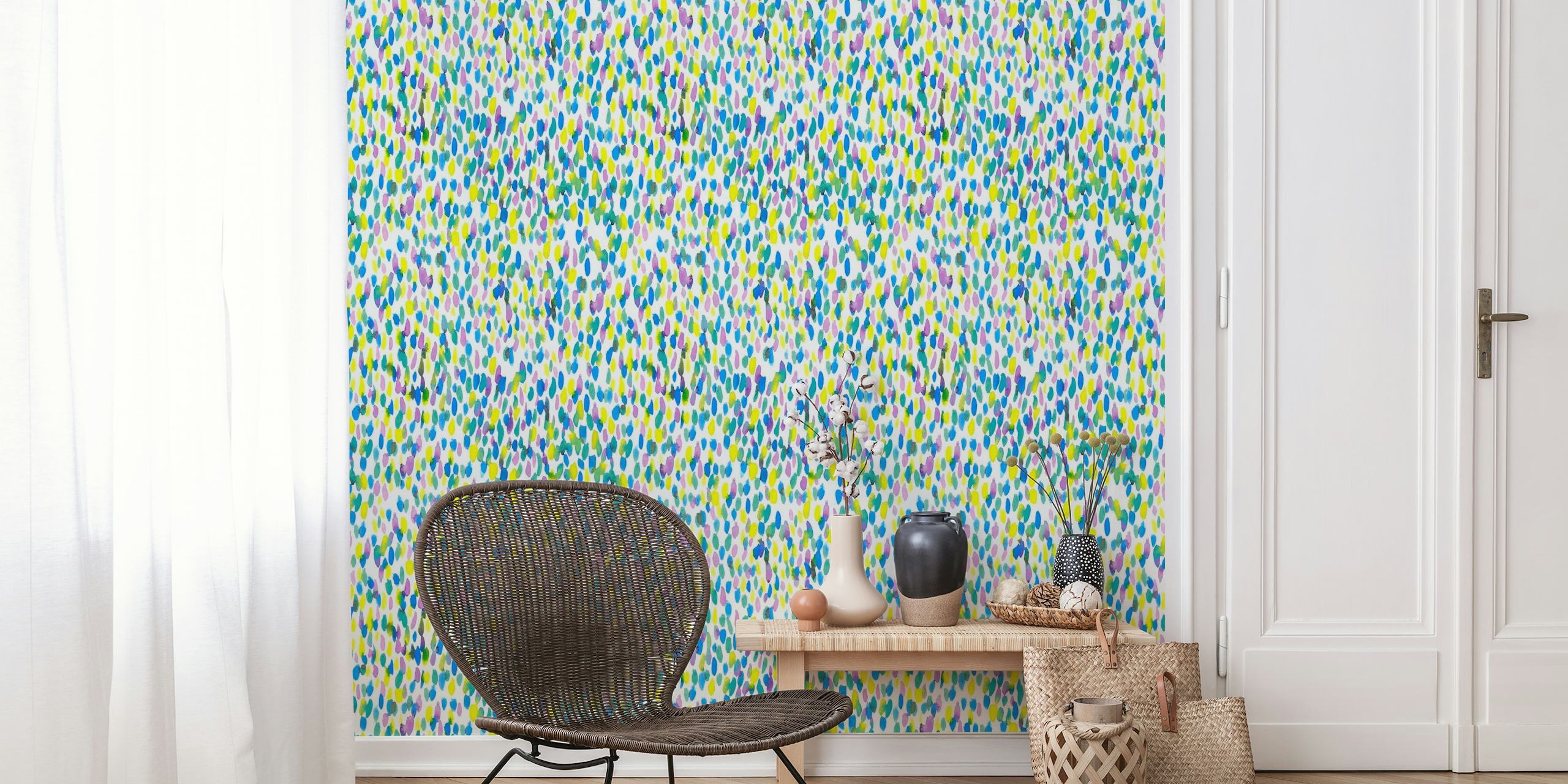 Happy Confetti Green wallpaper