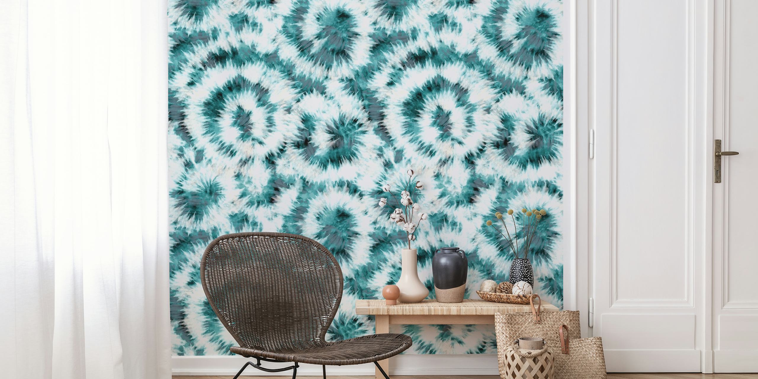 Tie Dye Background 12 papel de parede em um quarto