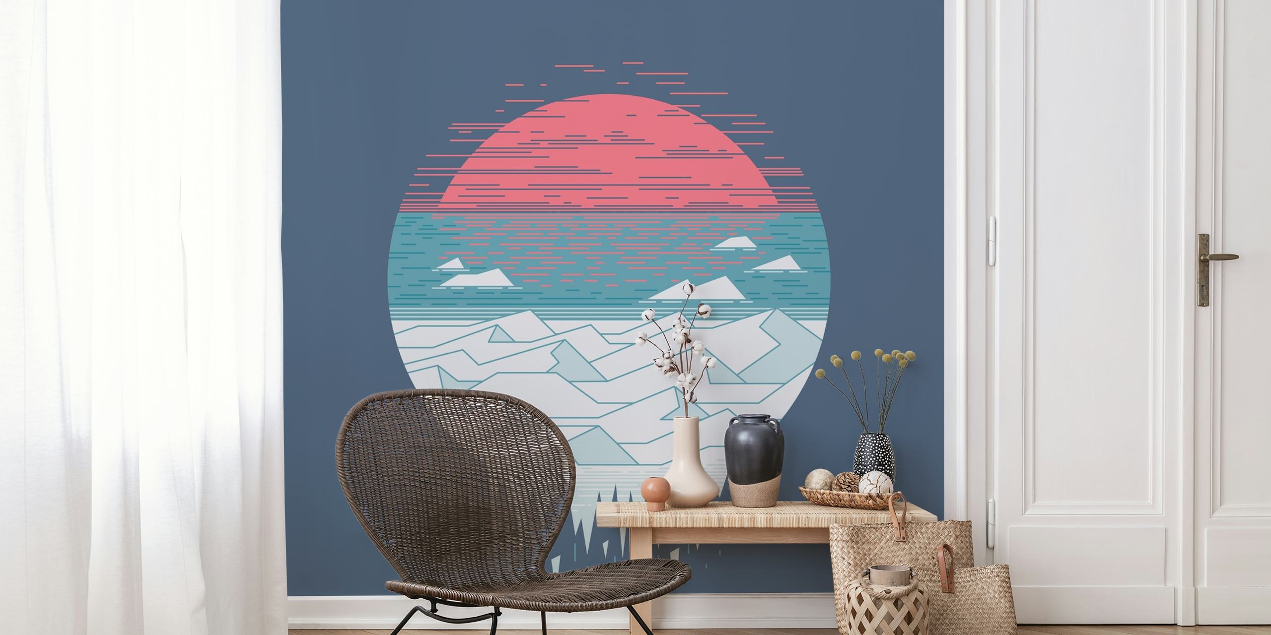 The Great Thaw tapetdesign i ett rum