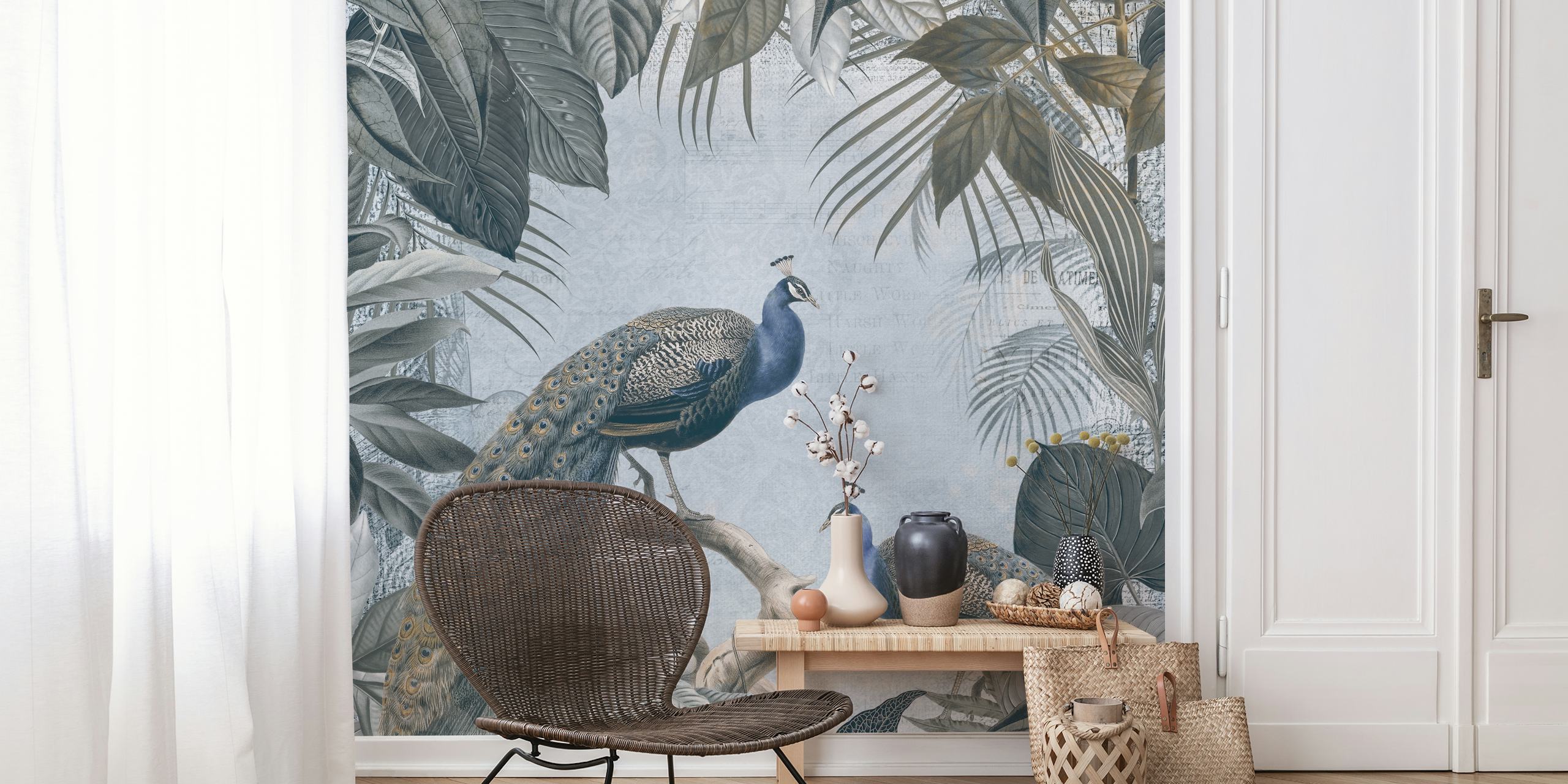 Carta da parati Peacock Fantasy World 3 in una stanza