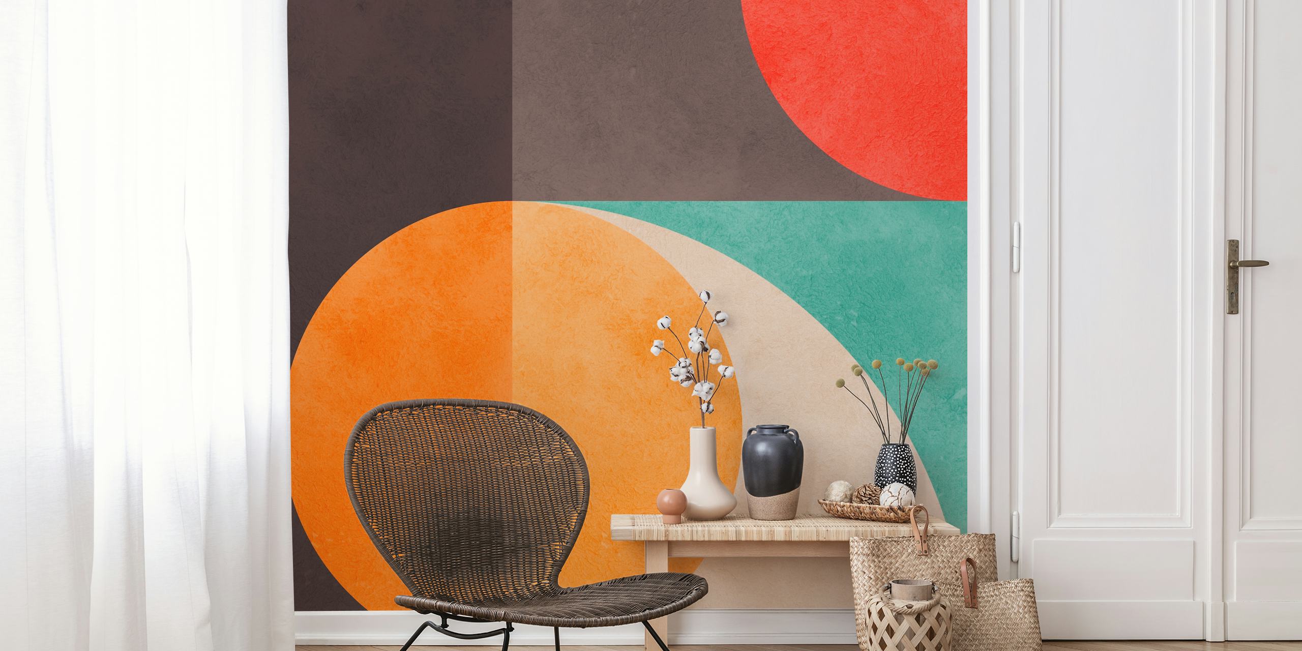 Colorful geometric harmony 03 design i et rum
