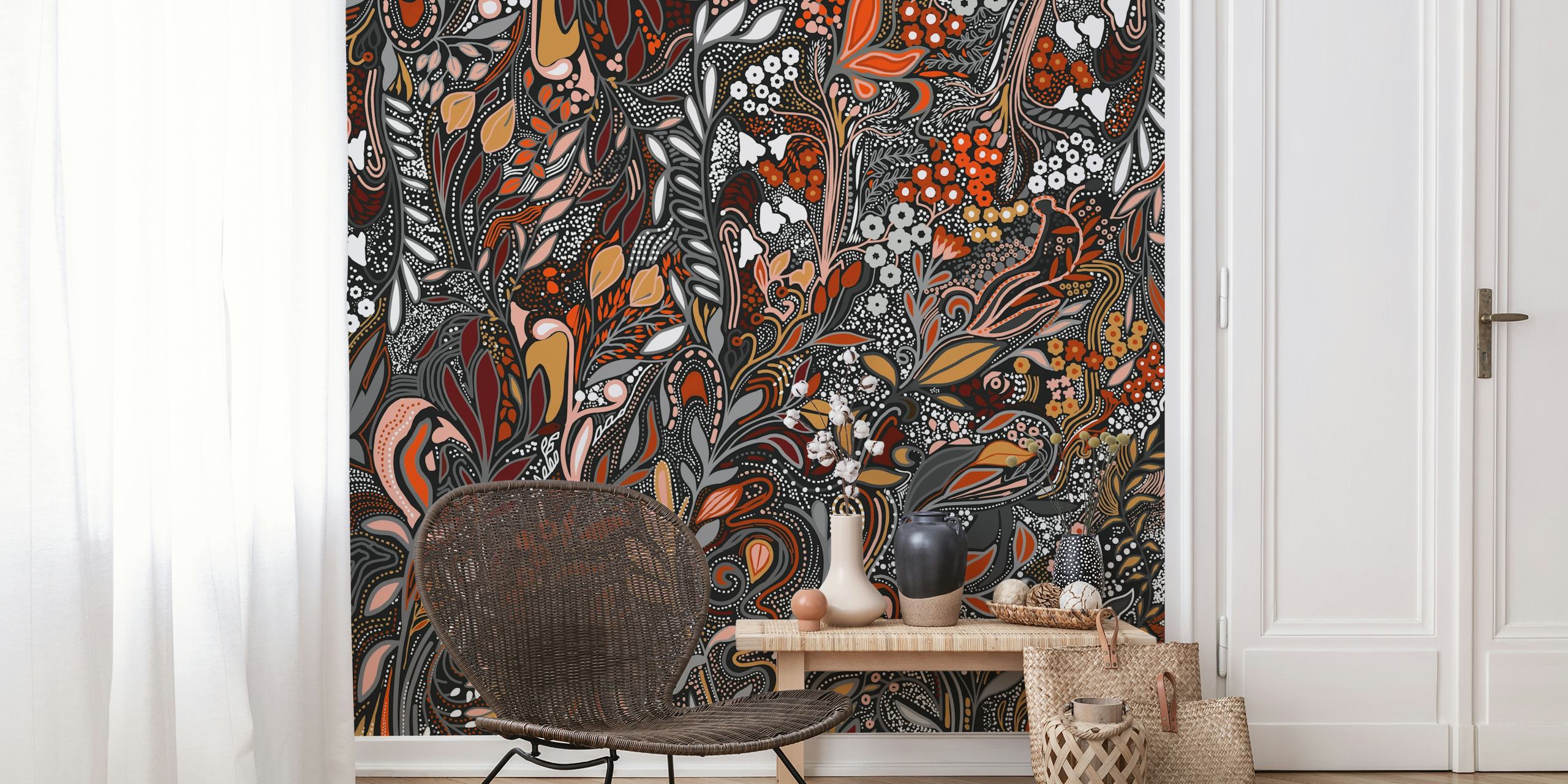 Iresine wallpaper design in a room