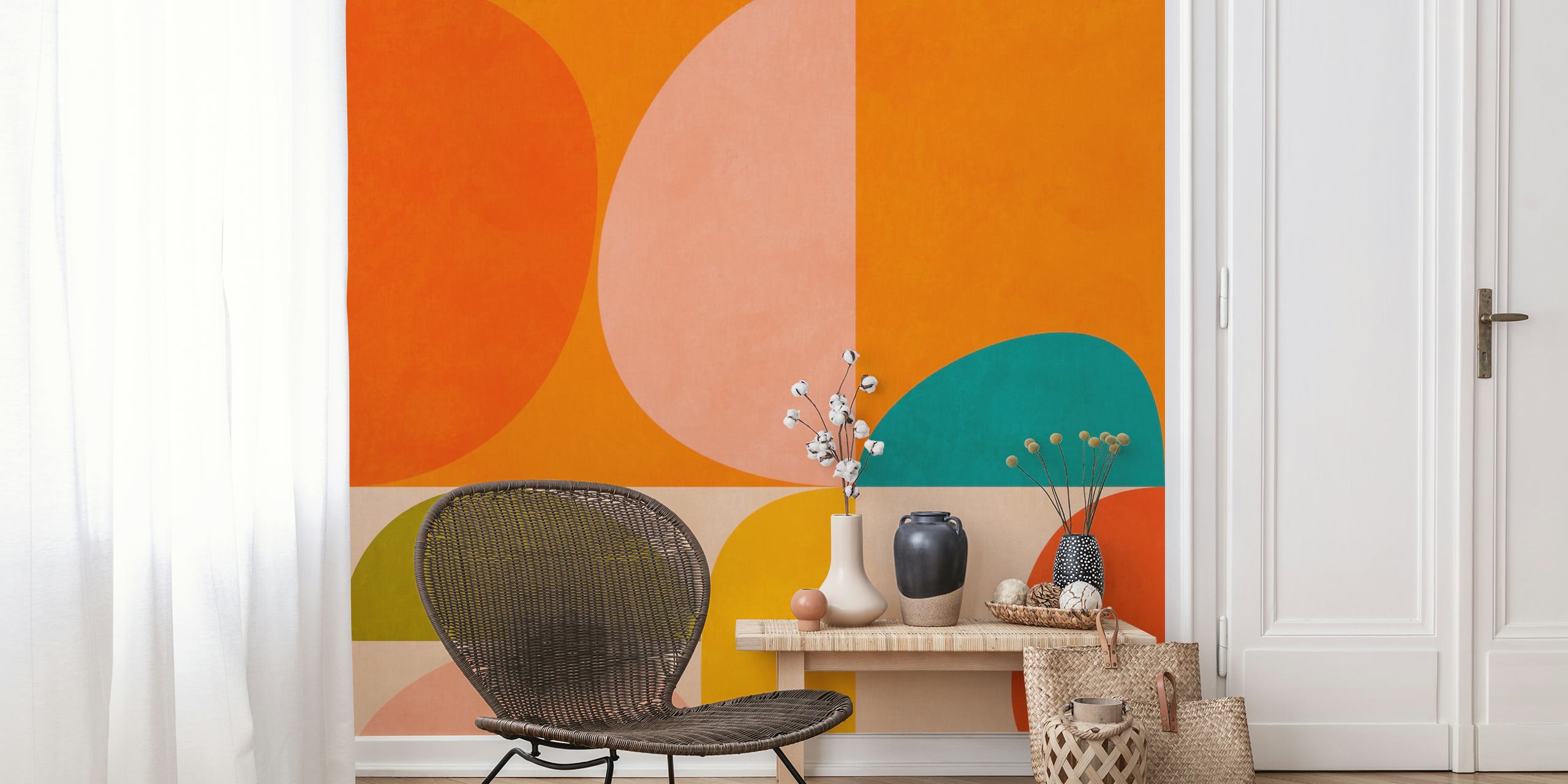 Bauhaus geometric abstraction pozadina u sobi