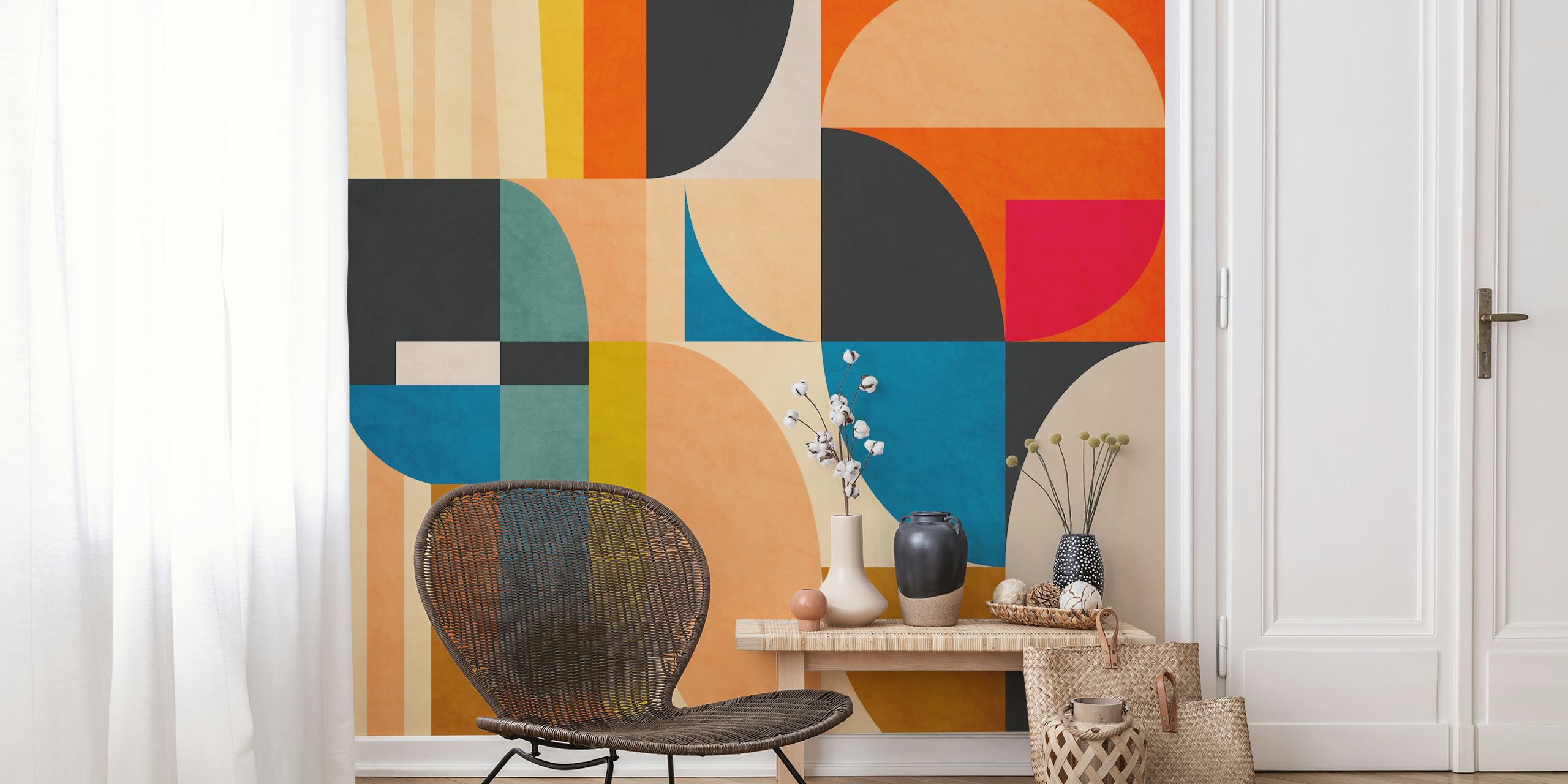 Geometric Concept 61 papier peint dans une pièce