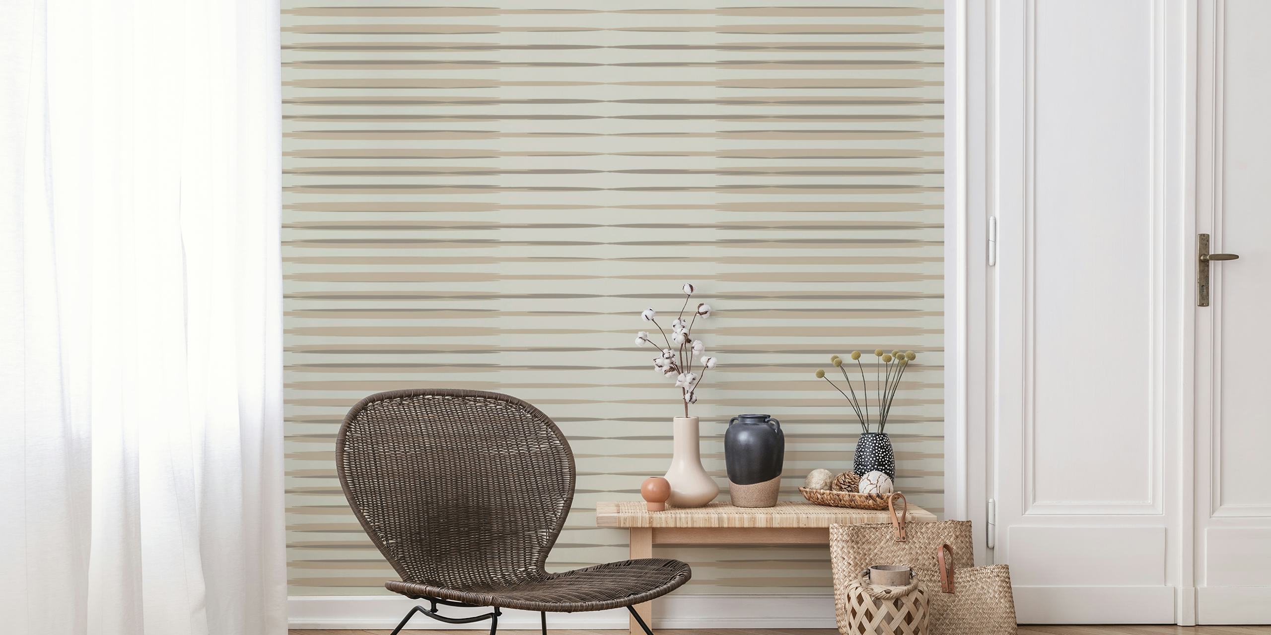 Papel pintado Japandi Minimalist 2 en una habitación