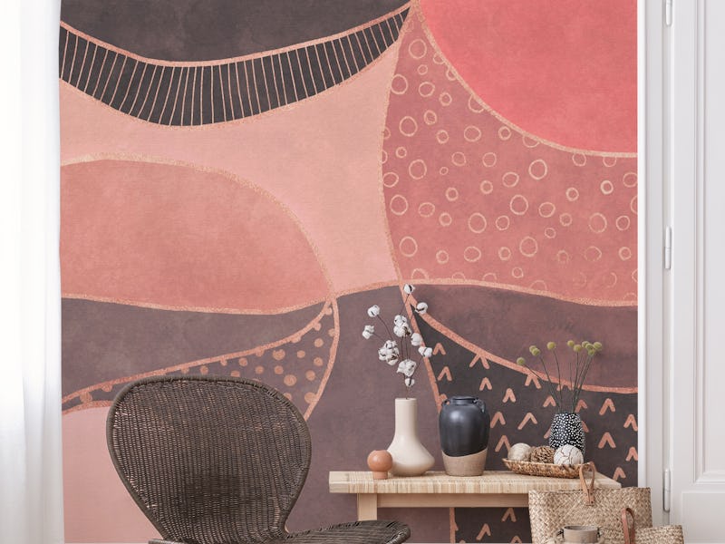 Fancy Fields Watercolor Blush Rosegold