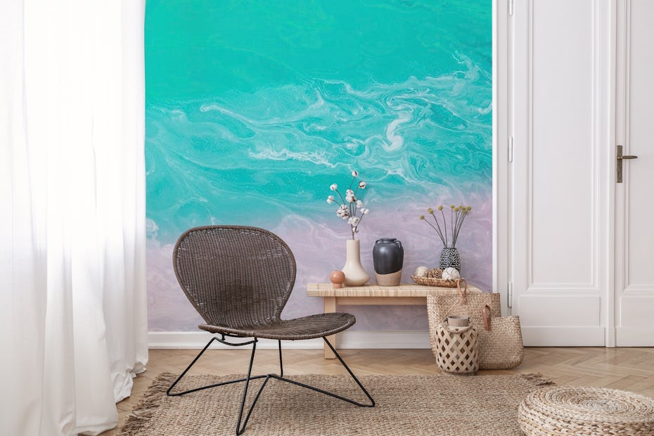 Turquoise Oceaan Strand Vibes Happywall