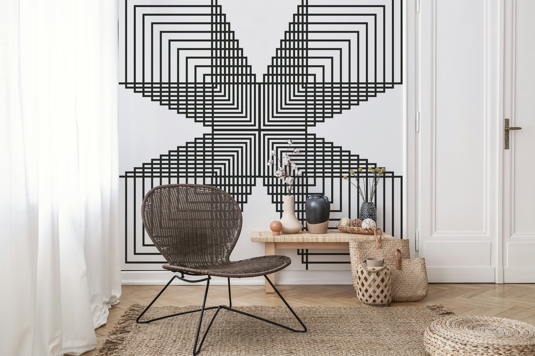 Geometry artwork lineart wallpaper