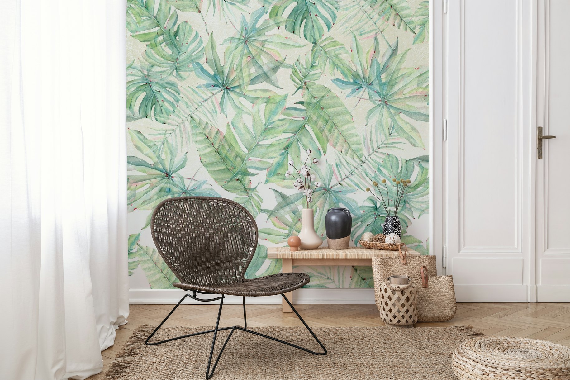 Green Tropical Leaves wallpaper