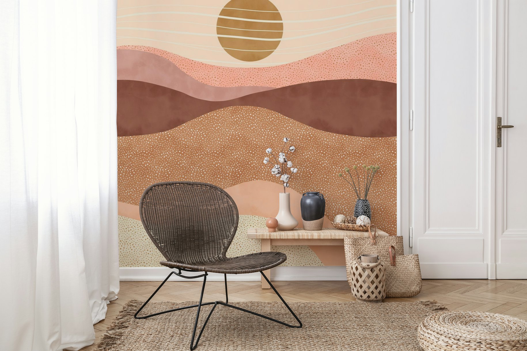 Sunset in the dunes III wallpaper