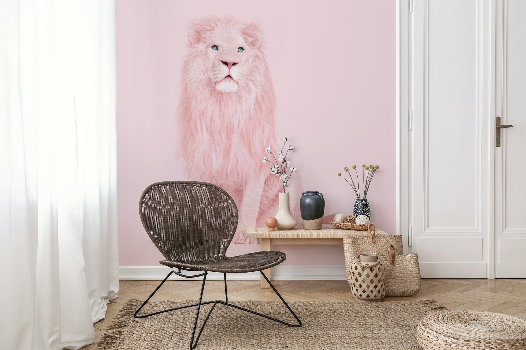 PINK LION wallpaper