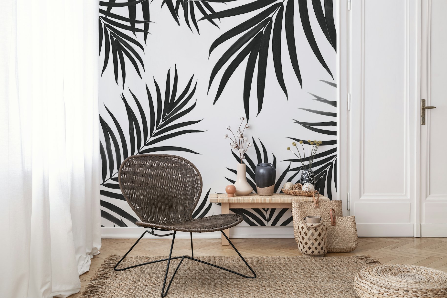 Palm Leaves Pattern Summer 2 wallpaper