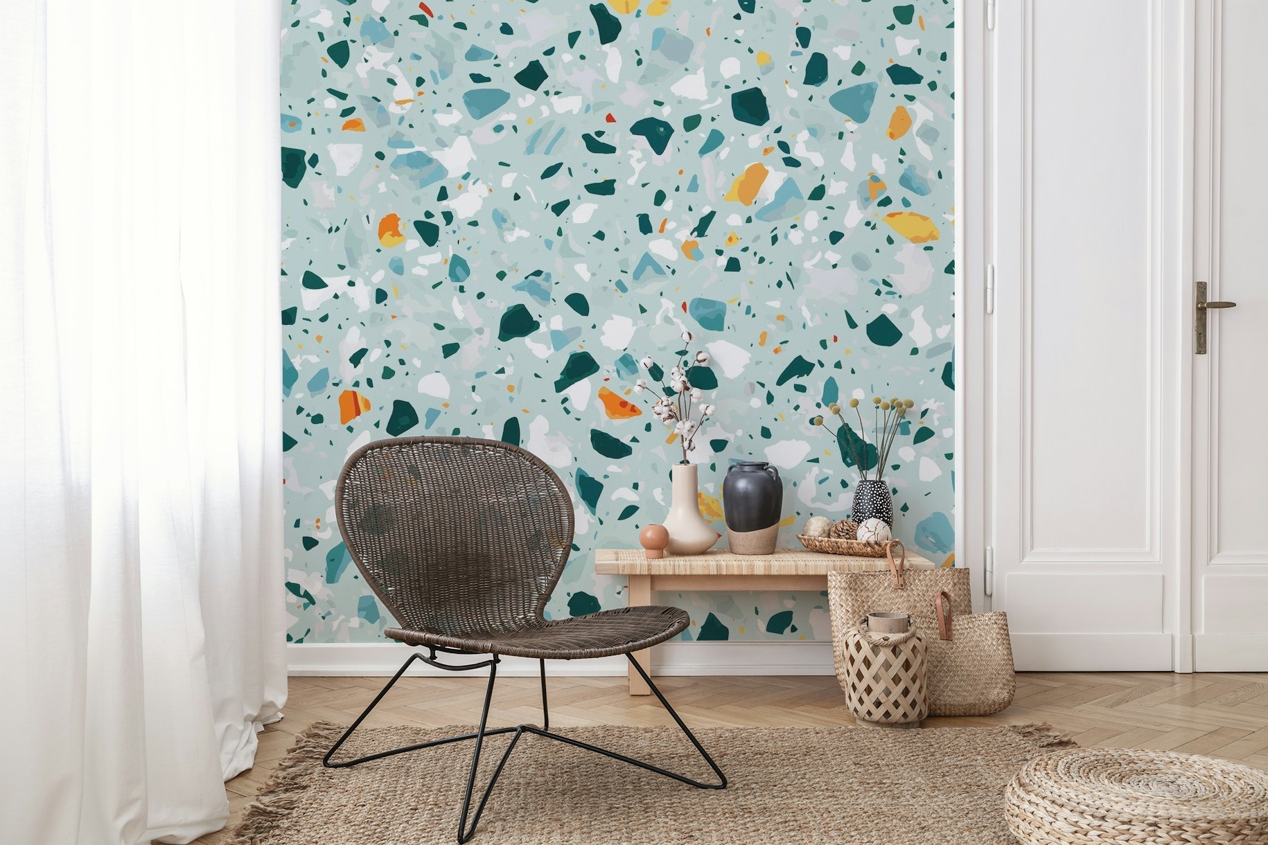 Mint Terrazzo wallpaper