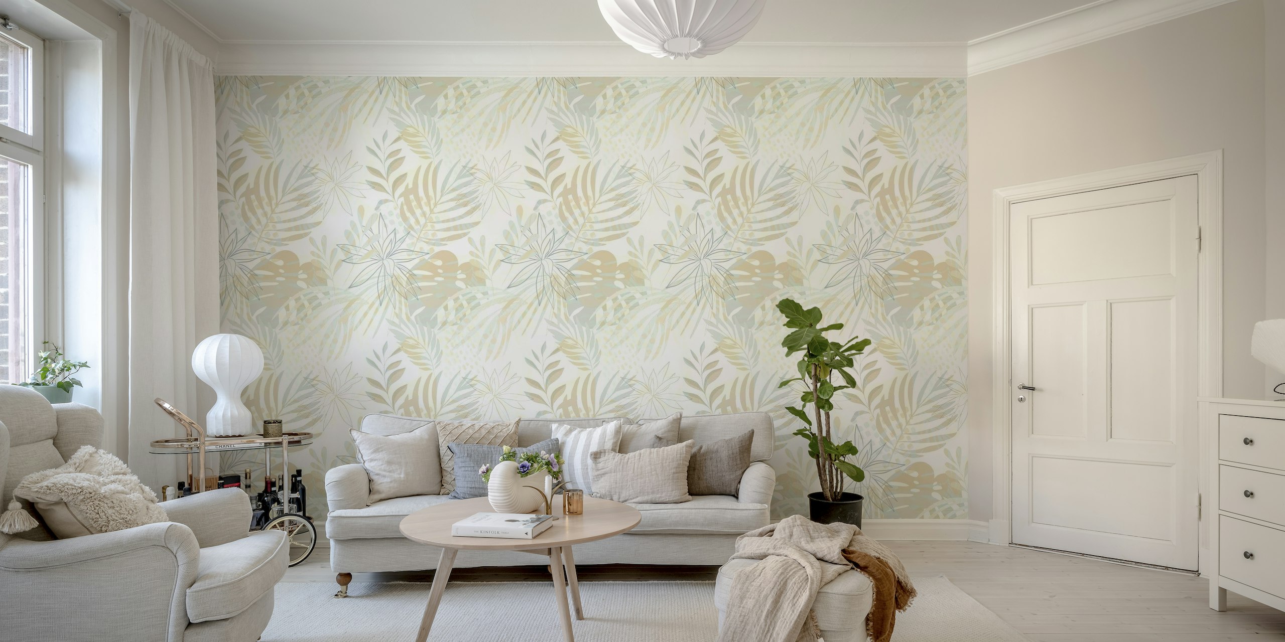 Soft Boho Tropical Garden • WALLPAPER wallpaper