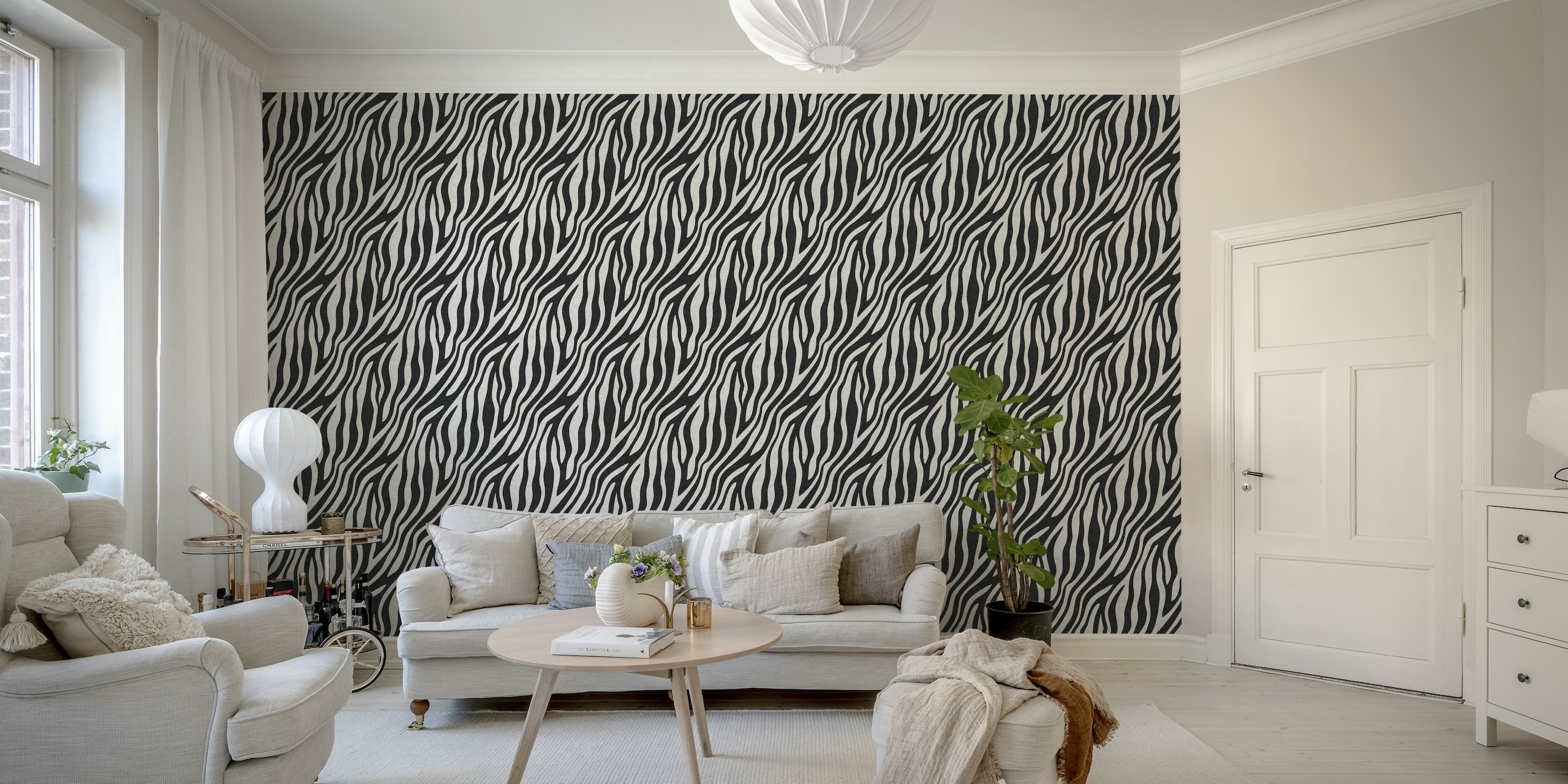 Classic Zebra Pattern papel pintado
